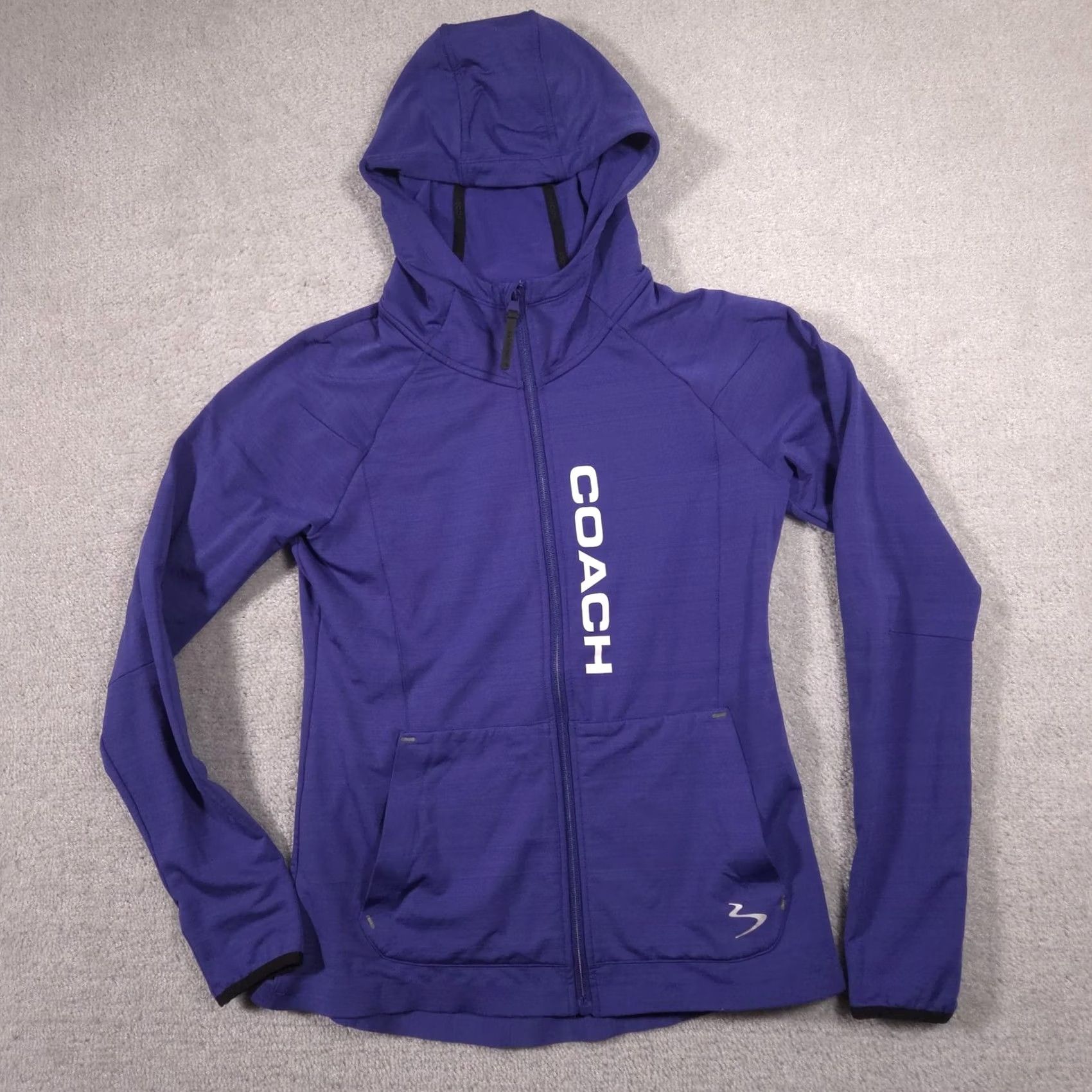 Coach VINTAGE Beachbody Jacket Womens Medium Purple Team Beachbody Coach Hooded Full Zip Size M / US 6-8 / IT 42-44 - 2 Thumbnail