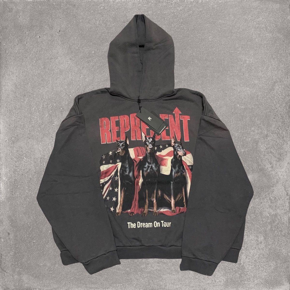 Represent Clo. Represent Large Dream On Tour Sun Fade Grey Hoodie Size US L / EU 52-54 / 3 - 1 Thumbnail