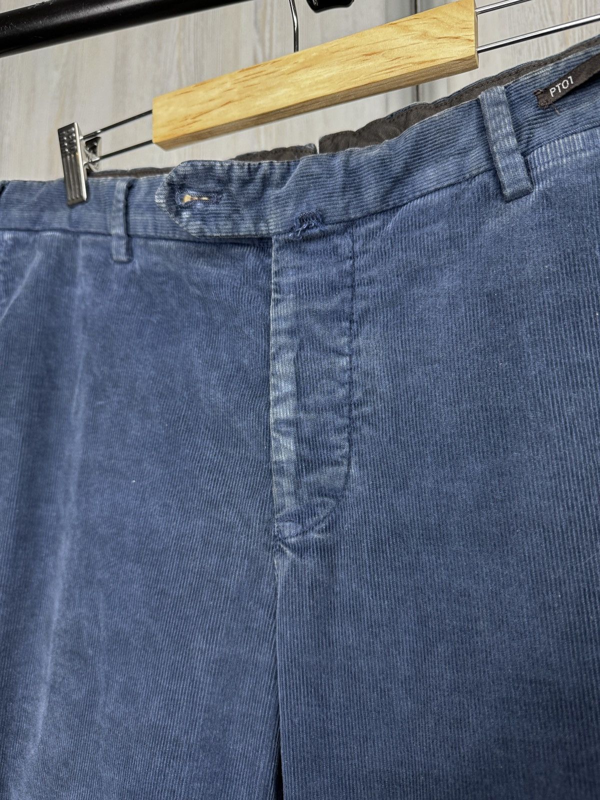 PT Torino PT01 Torino Garment Dyed Stretch blue corduroy casual pants Size US 36 / EU 52 - 11 Thumbnail