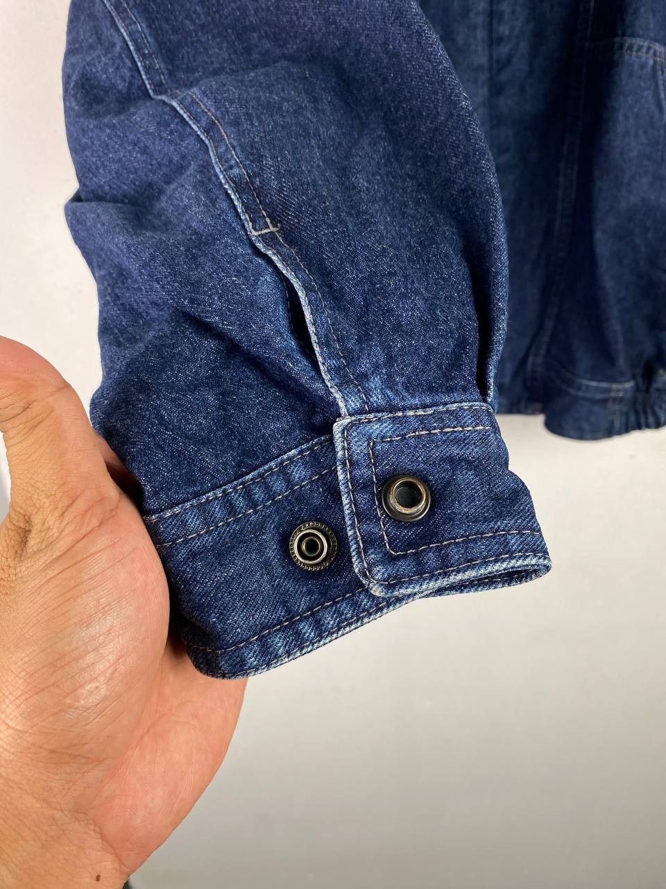 Japanese Brand vintage japanese brand denim jacket bomber style Size US XXL / EU 58 / 5 - 8 Thumbnail