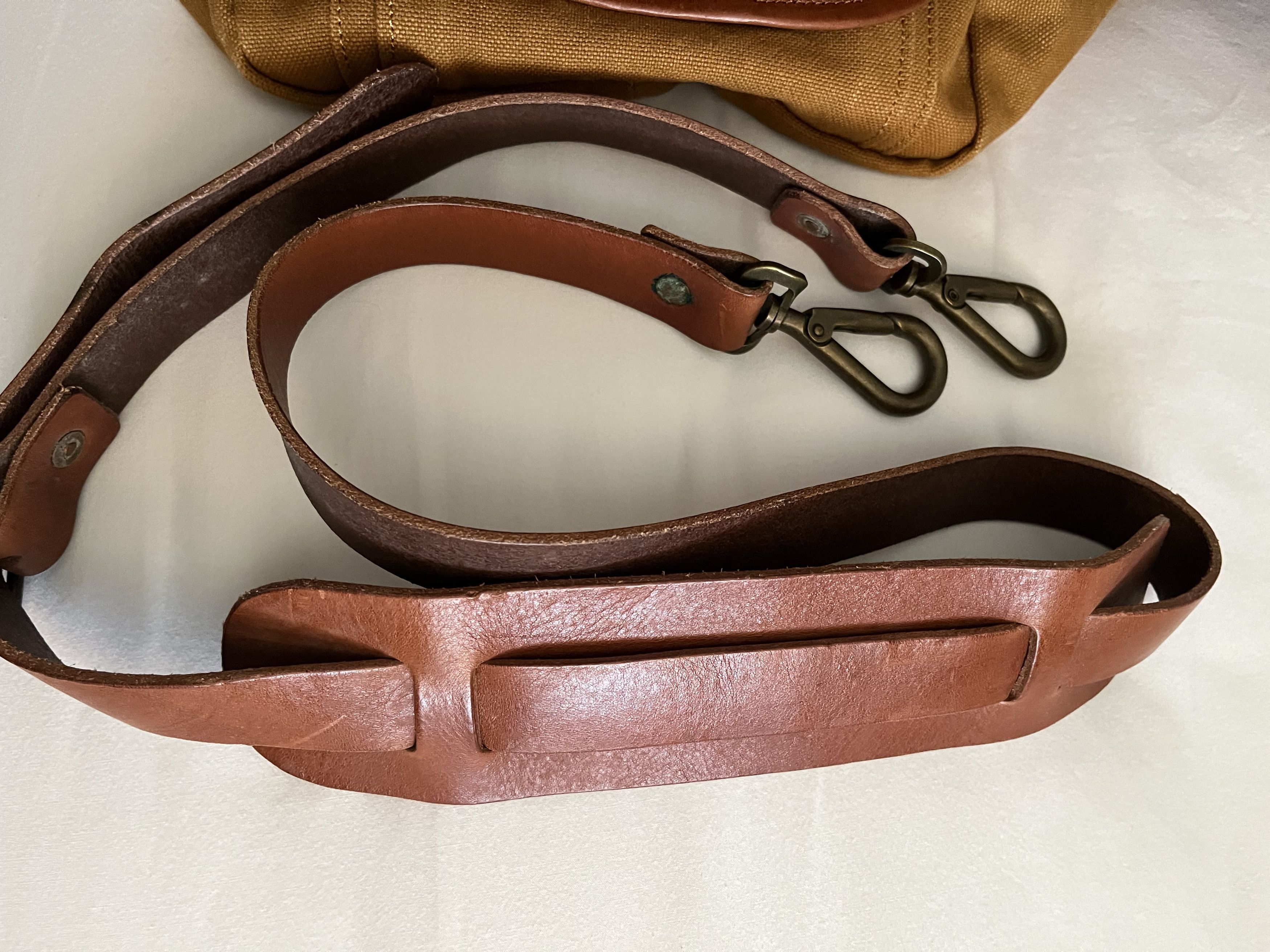 RRL Ralph Lauren Vintage RRL Canvas/Leather Shoulder Bag Size 26 - 7 Thumbnail