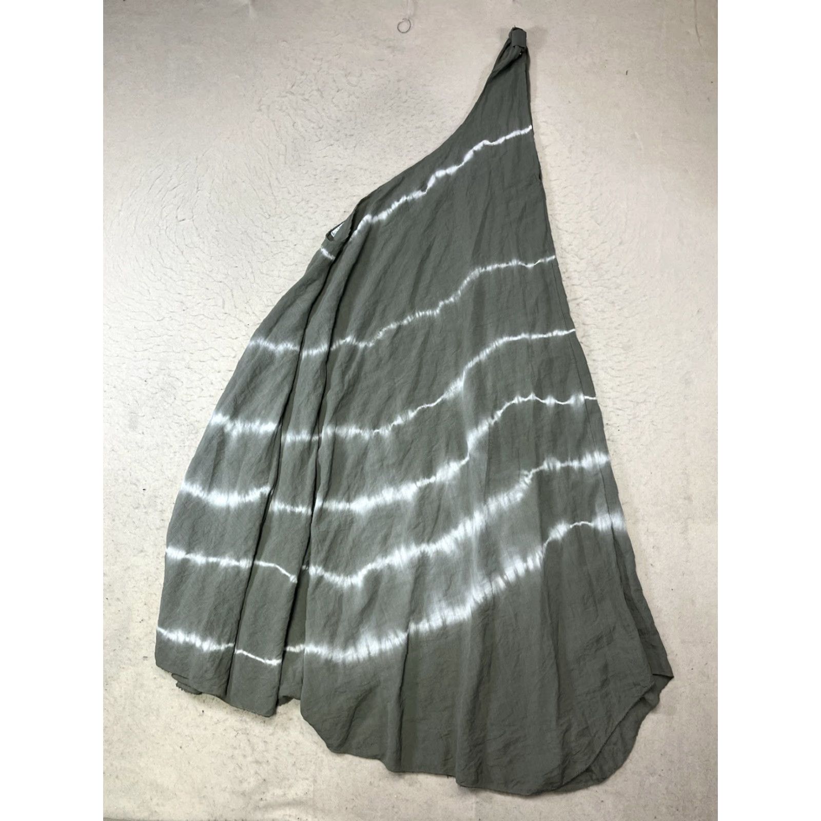 Vintage Vasna Dress Boho Minimalist Women's XL Linen Tie Dye Sleeveless Tank Dress Long Green Sheath Casual Bohemian Italy Size XL / US 12-14 / IT 48-50 - 2 Thumbnail