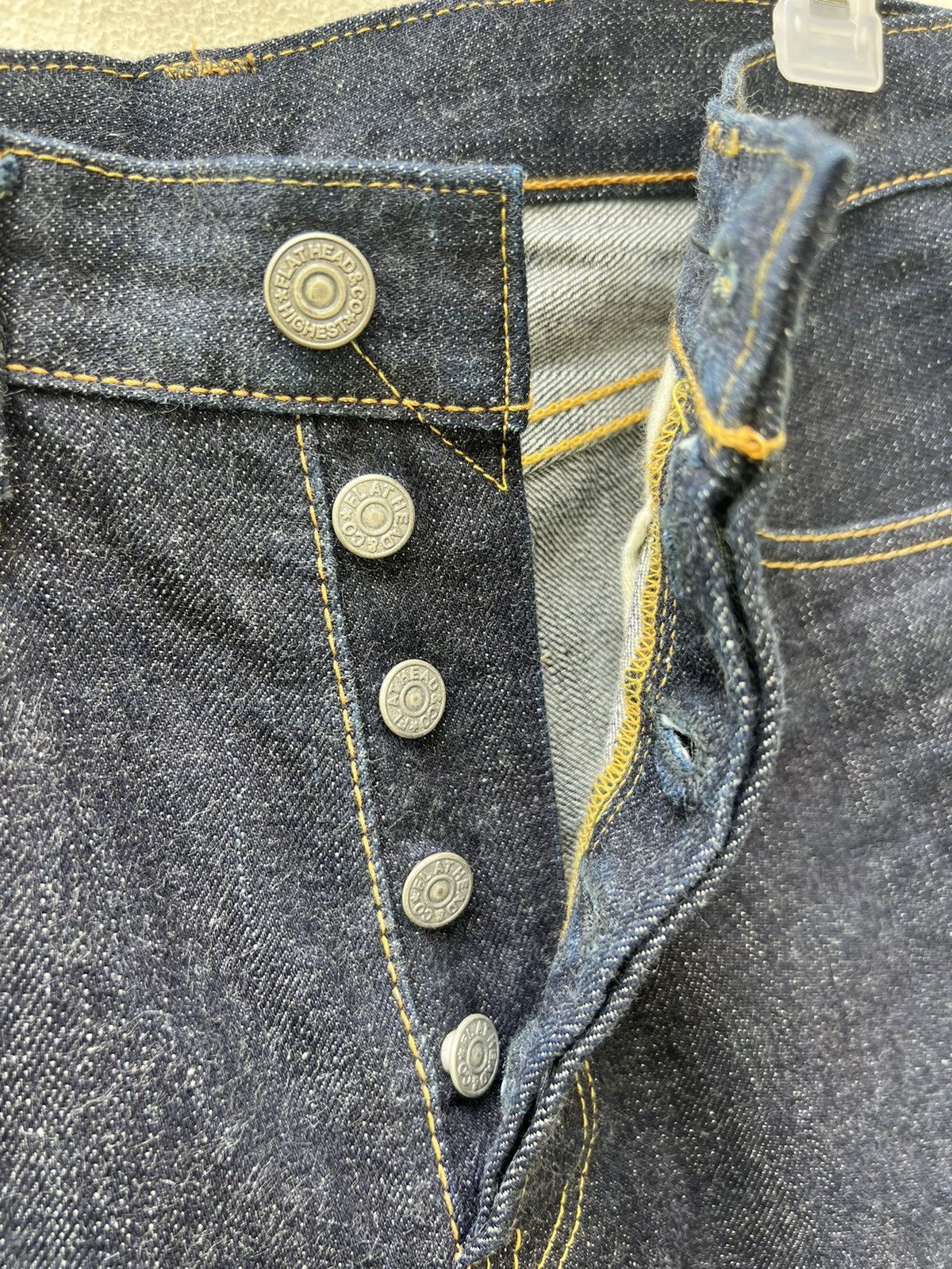 The Flat Head The Flat Head Googies G35 Dark Blue Denim Selvedge Jeans Size US 30 / EU 46 - 7 Thumbnail