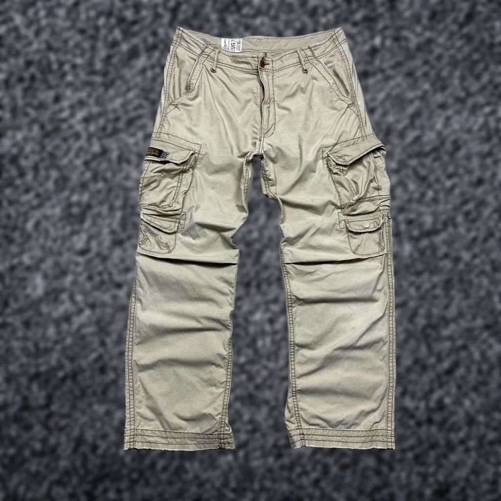 Polo Ralph Lauren Polo Jeans Co Ralph Lauren Tactical Utility Cargo Pants XL Men Beige Cotton Vintage Size US XL / EU 56 / 4 - 1 Thumbnail