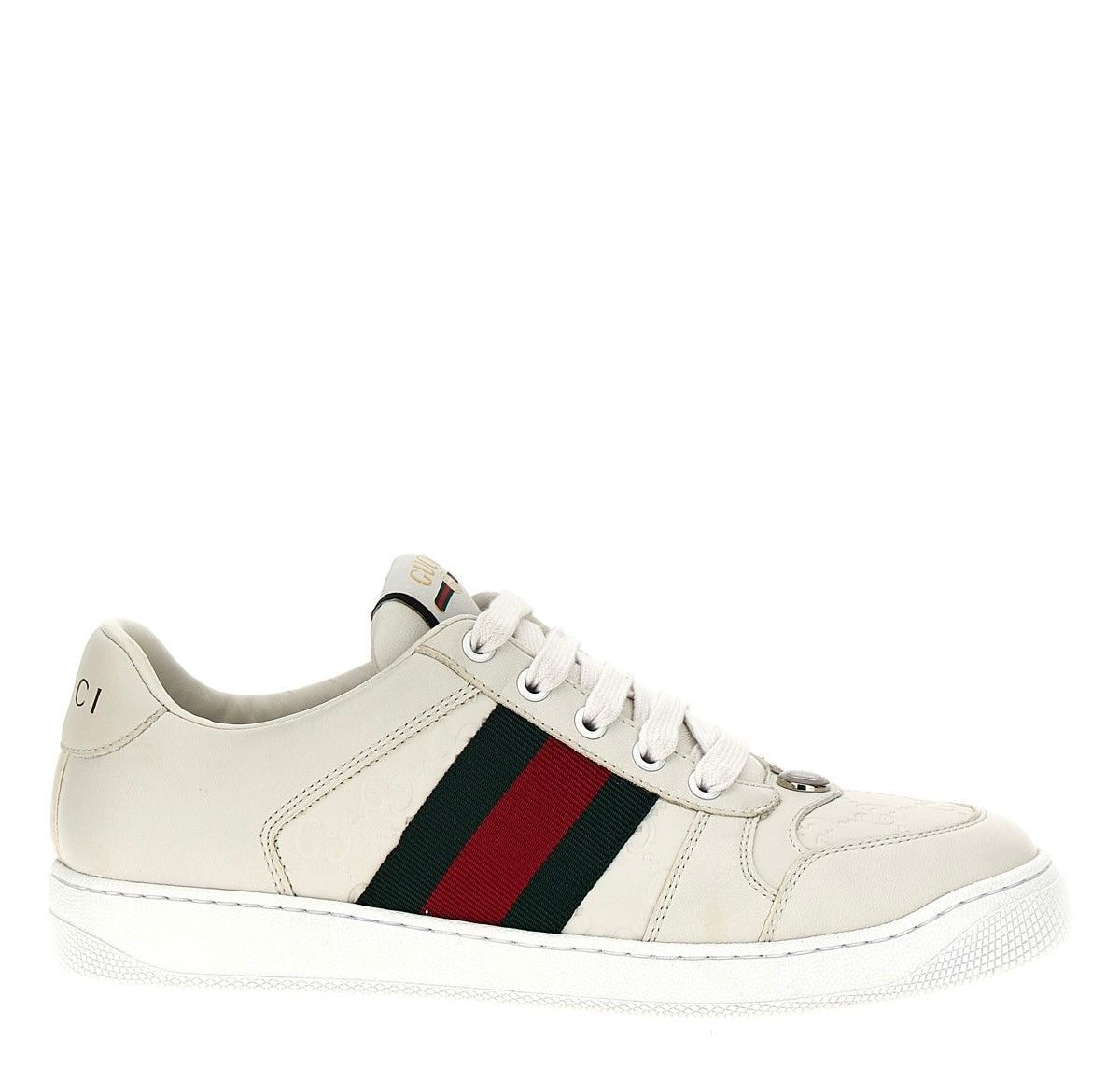 Gucci GUCCI SCREENER LEATHER SNEAKERS SIZE 12 Size ONE SIZE - 1 Thumbnail