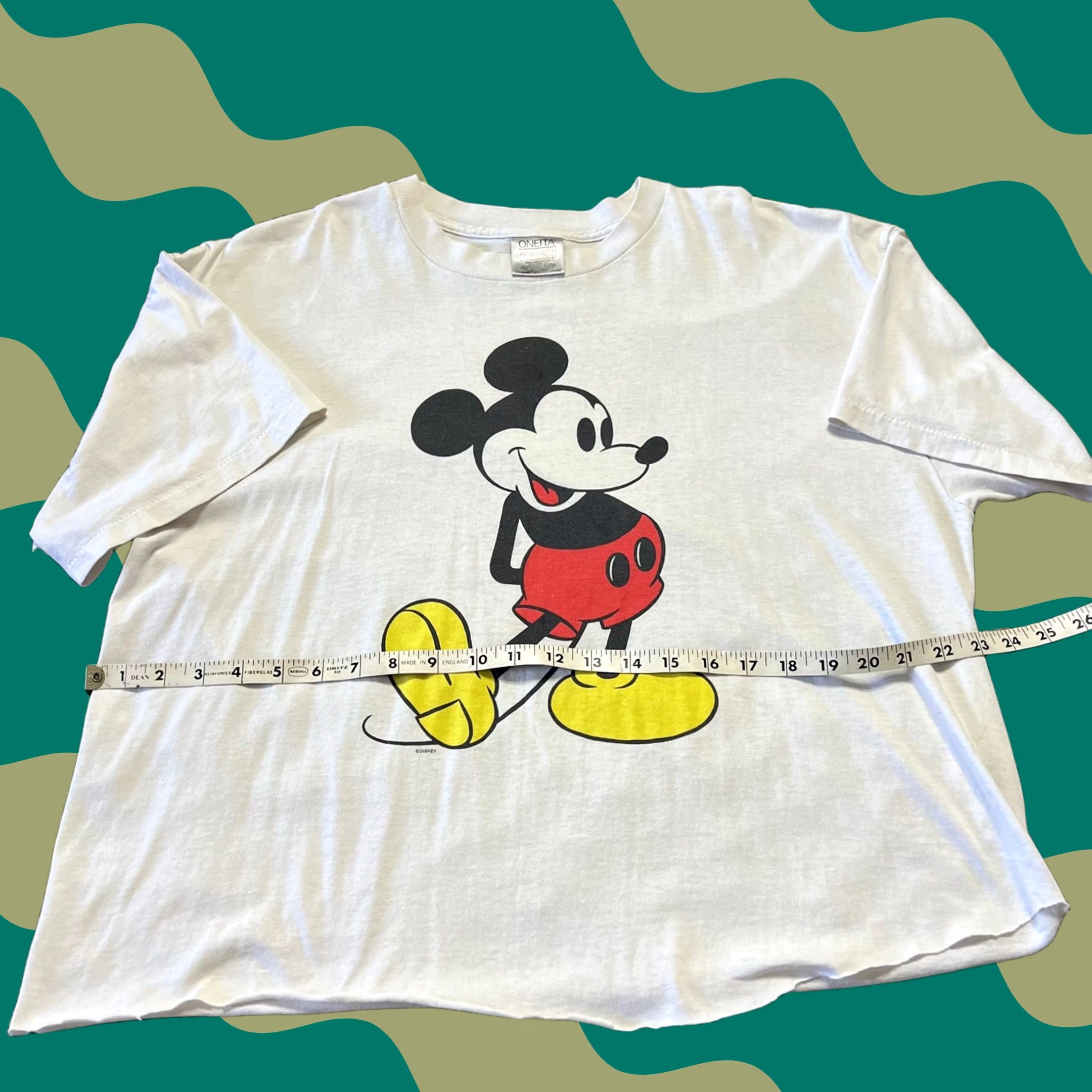 Vintage VINTAGE Mickey Mouse Short Sleeve Graphic T-Shirt White XL Womens Size XL / US 12-14 / IT 48-50 - 1 Thumbnail