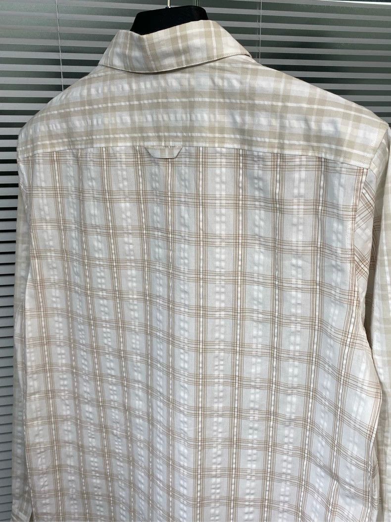 Loewe LOEWE Long sleeve shirt with patchwork plaid and leather b Size XS / US 0-2 / IT 36-38 - 9 Thumbnail