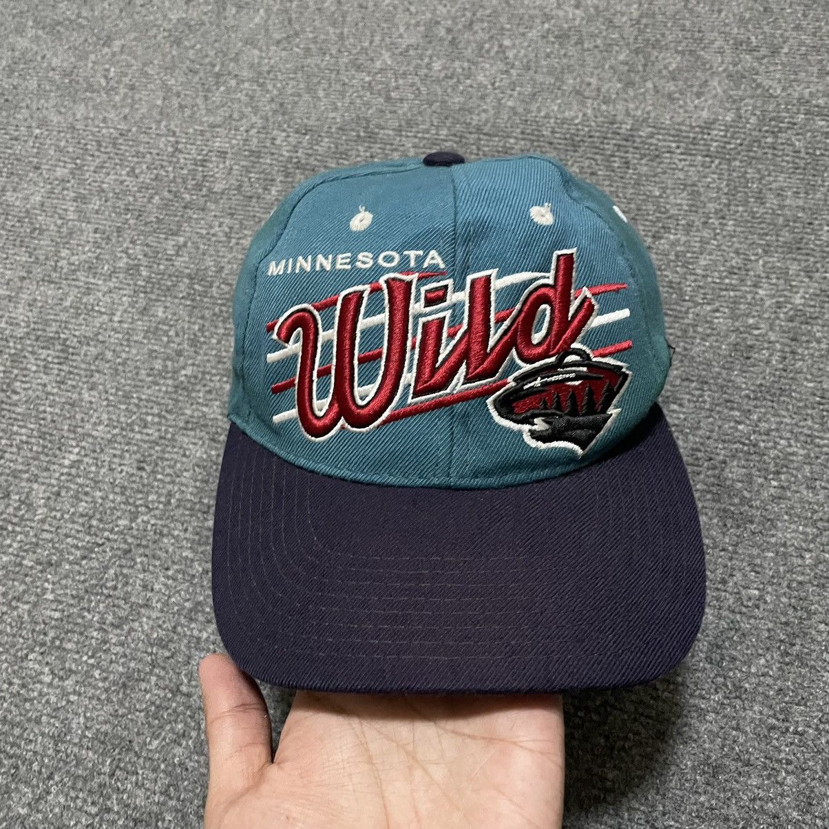 NHL × Vintage × Zephyr 1990s Zephyr NHL x Minnesota Wild Trucker Hat Size ONE SIZE - 2 Thumbnail
