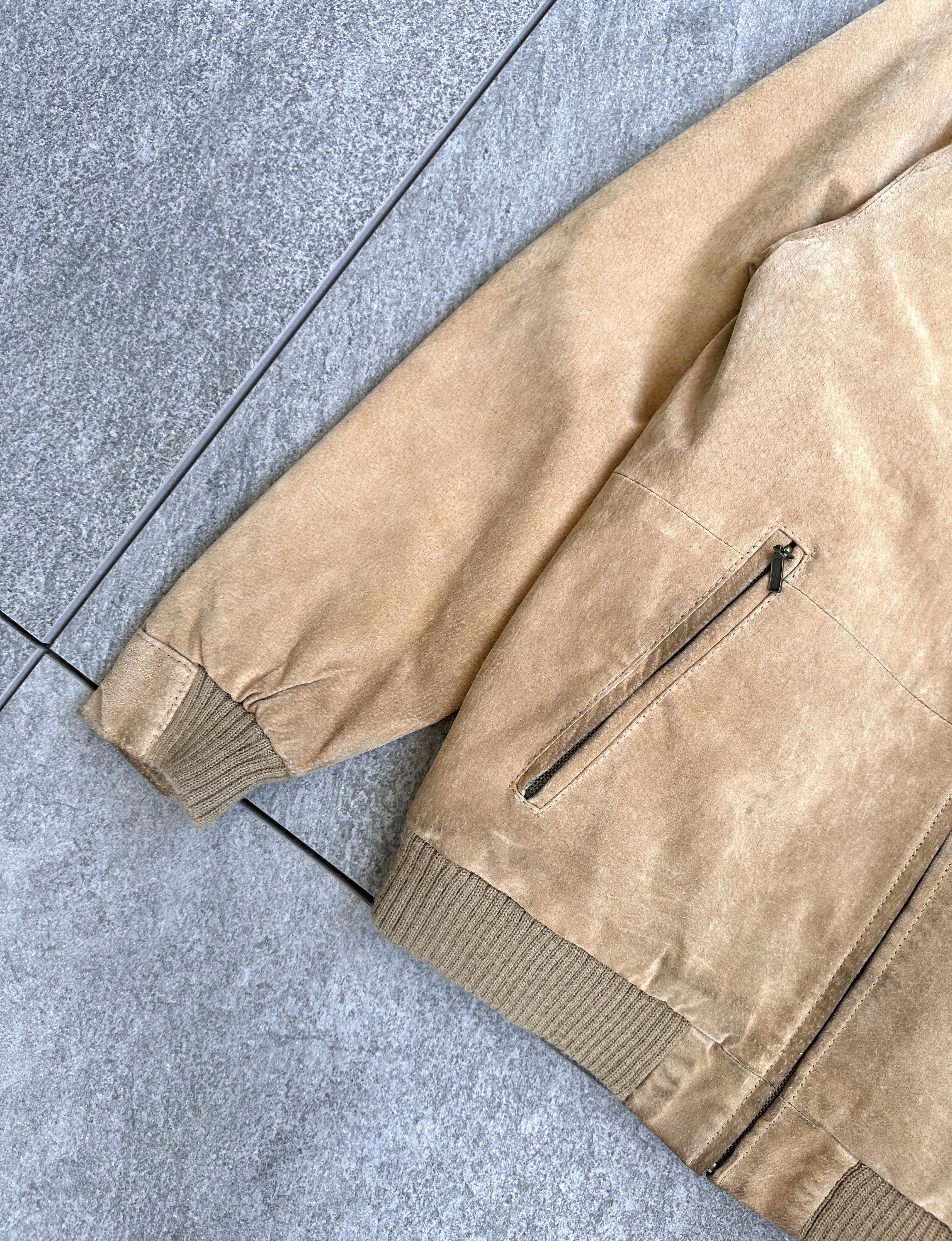 Vintage Vintage leather bomber scandi jacket Size US L / EU 52-54 / 3 - 3 Thumbnail