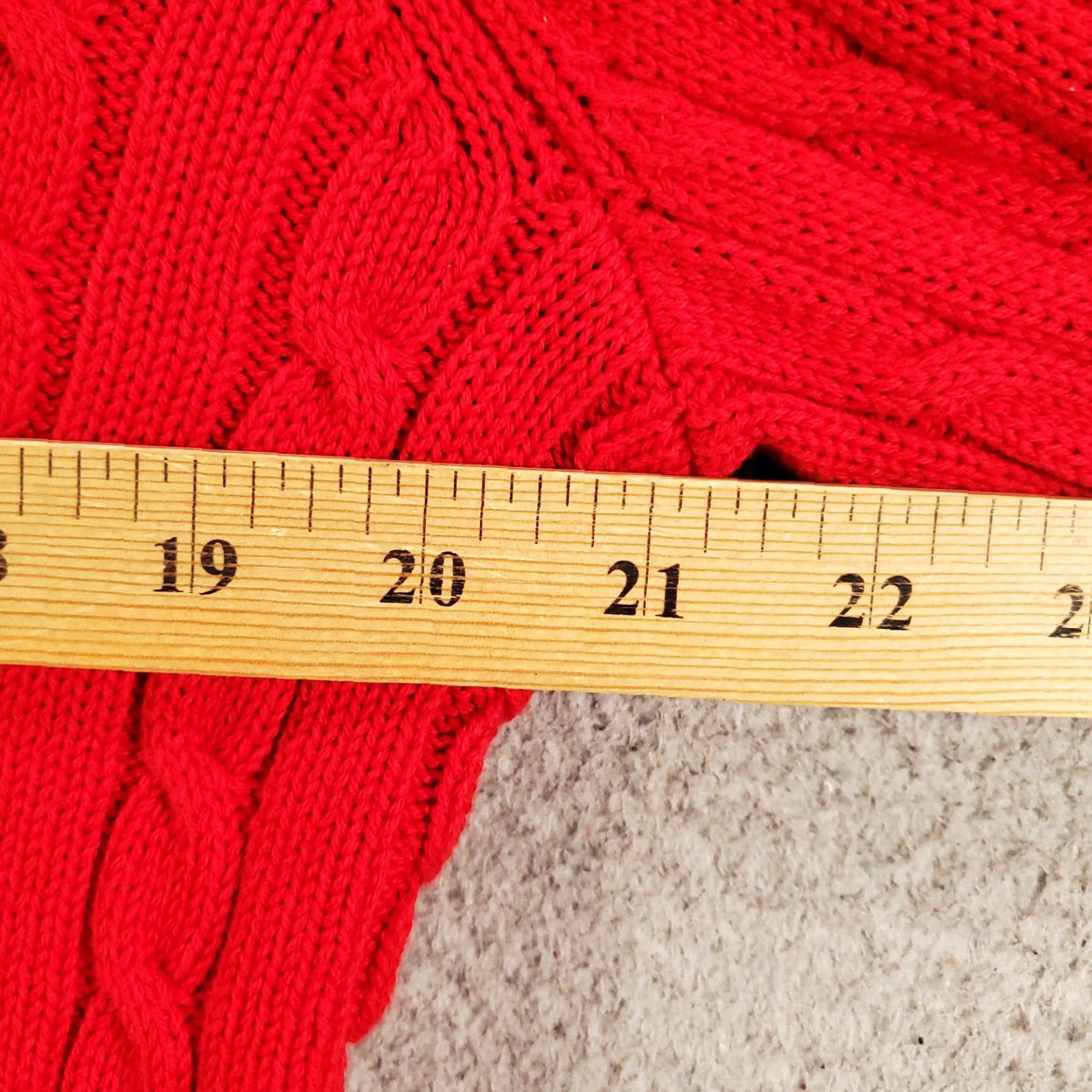 Ralph Lauren Ralph Lauren Sweater Womens XL Red Cable Knit Shawl Neck Long Sleeve Size XL / US 12-14 / IT 48-50 - 4 Thumbnail