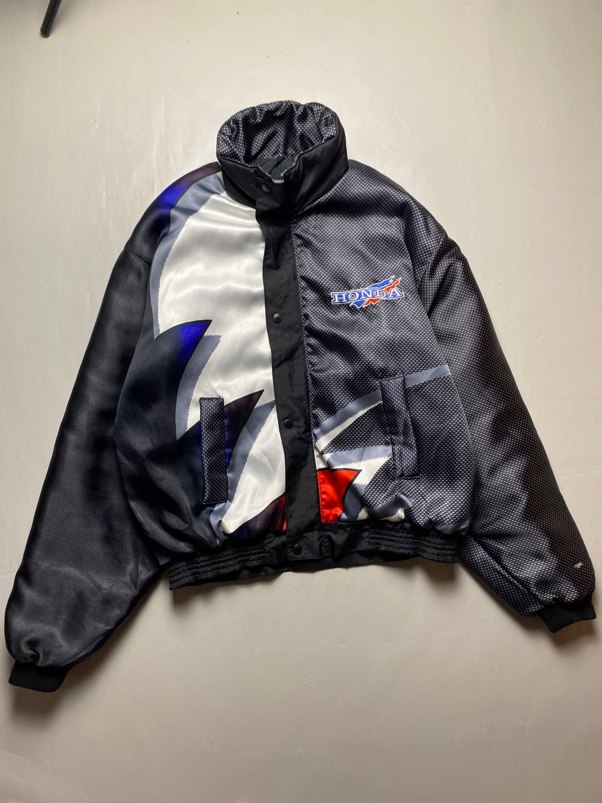 Honda Honda Racing Team Big Logo Zip Jacket Vintage Print L Size US L / EU 52-54 / 3 - 1 Thumbnail