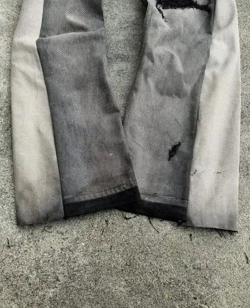 Jean Ishiguro x Yui Baggy Distressed Flared Jeans Size US 32 / EU 48 - 4 Thumbnail