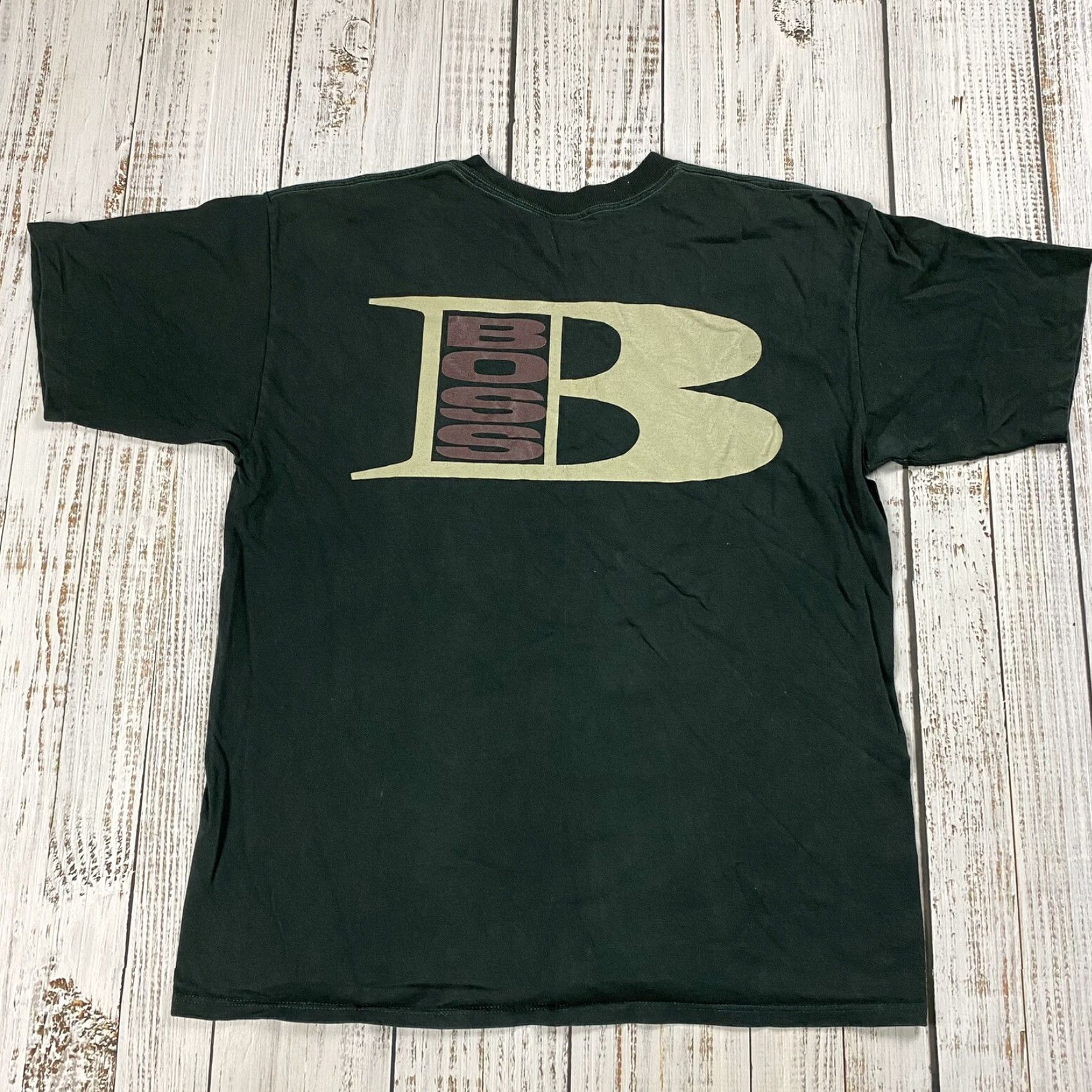 Vintage VINTAGE BOSS USA GRUNGE TEE - Graphic Shirt - Unisex XL - Black - 1990s Hip Hop / Skatewear Oversized Shirt Size US XL / EU 56 / 4 - 5 Thumbnail