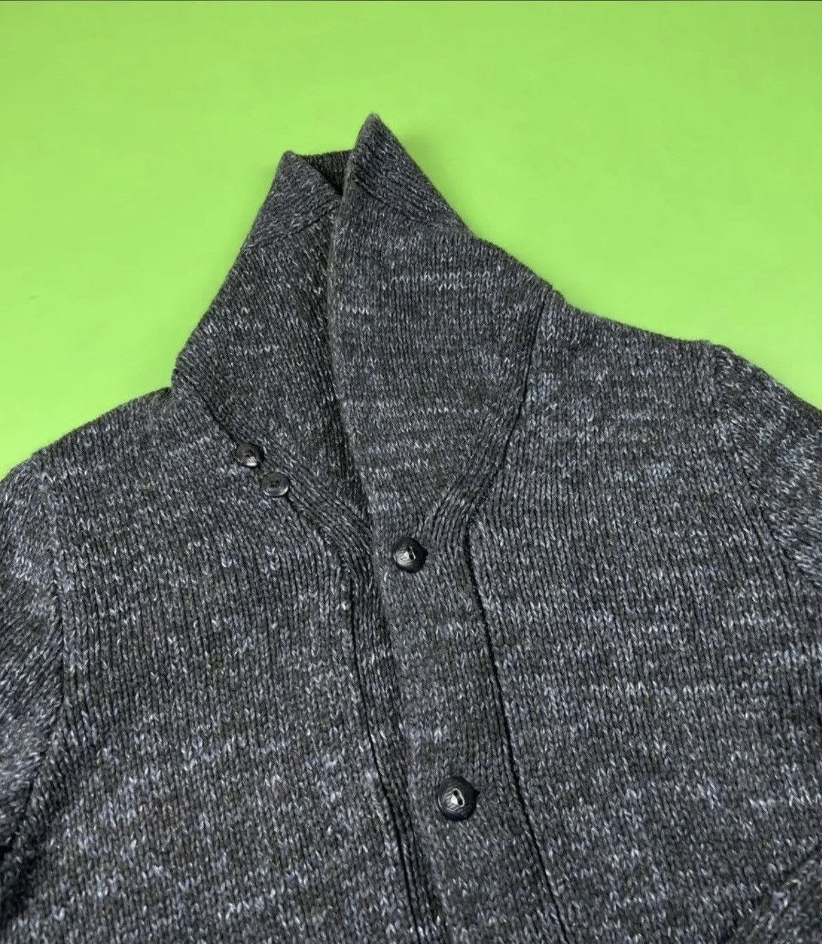 RRL Ralph Lauren RRL Double RL made in USA Wool Cotton Shawl Collar Cardigan Size US L / EU 52-54 / 3 - 4 Thumbnail