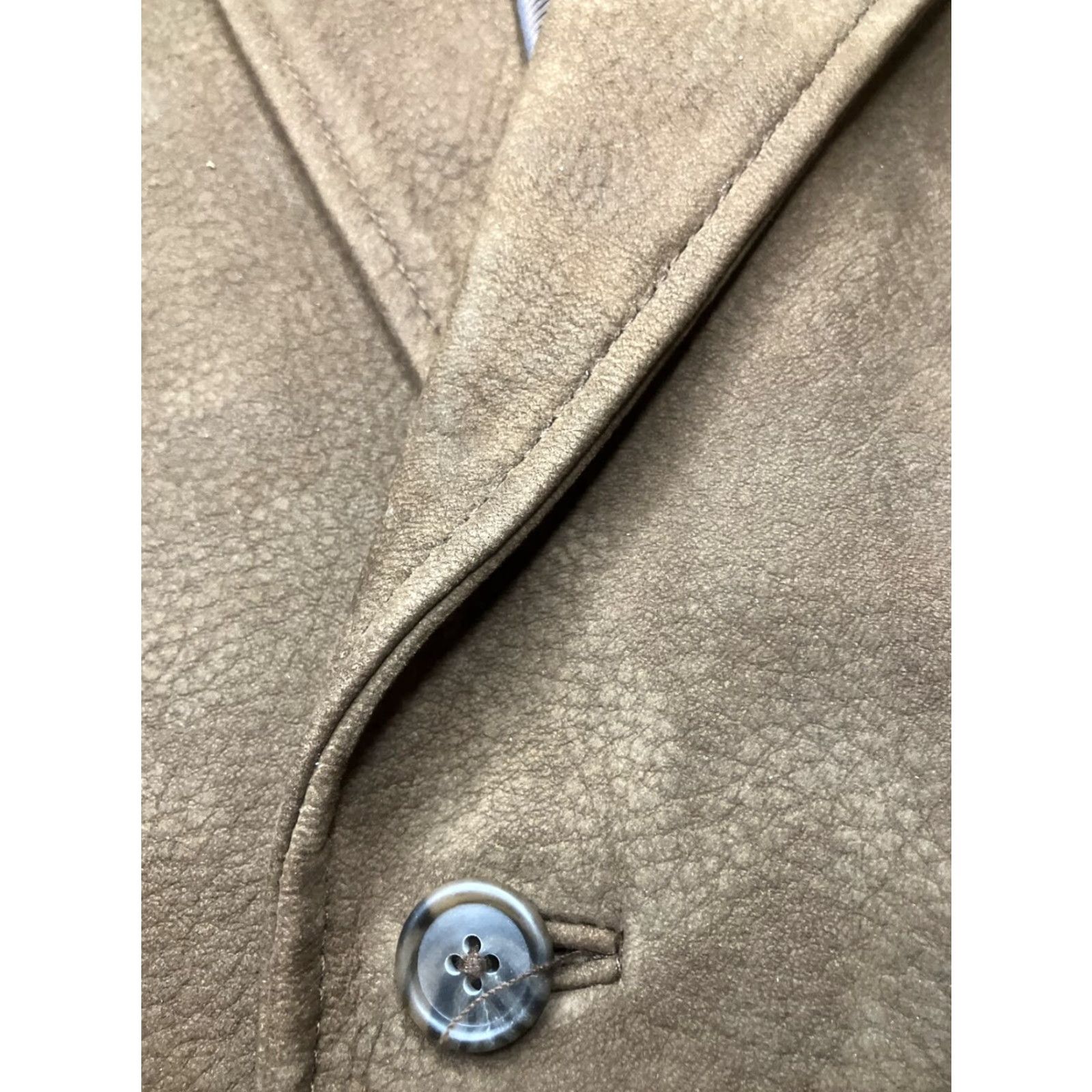 VINTAGE The Territory Ahead Blazer Jacket XL Brown Leather 3 Button Sports Mens