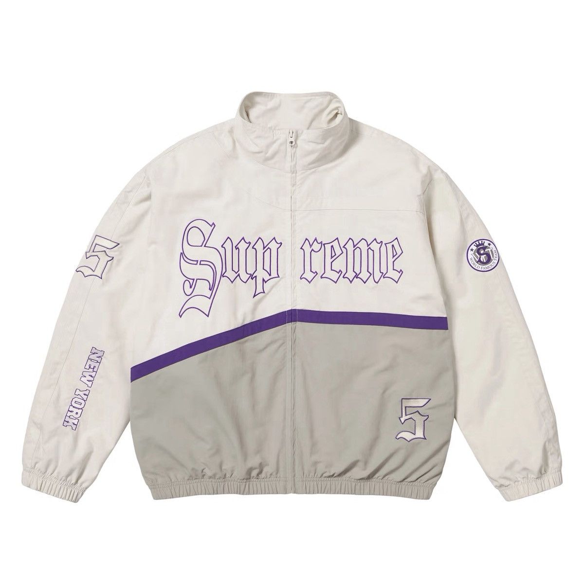 Supreme Old English Track Jacket White