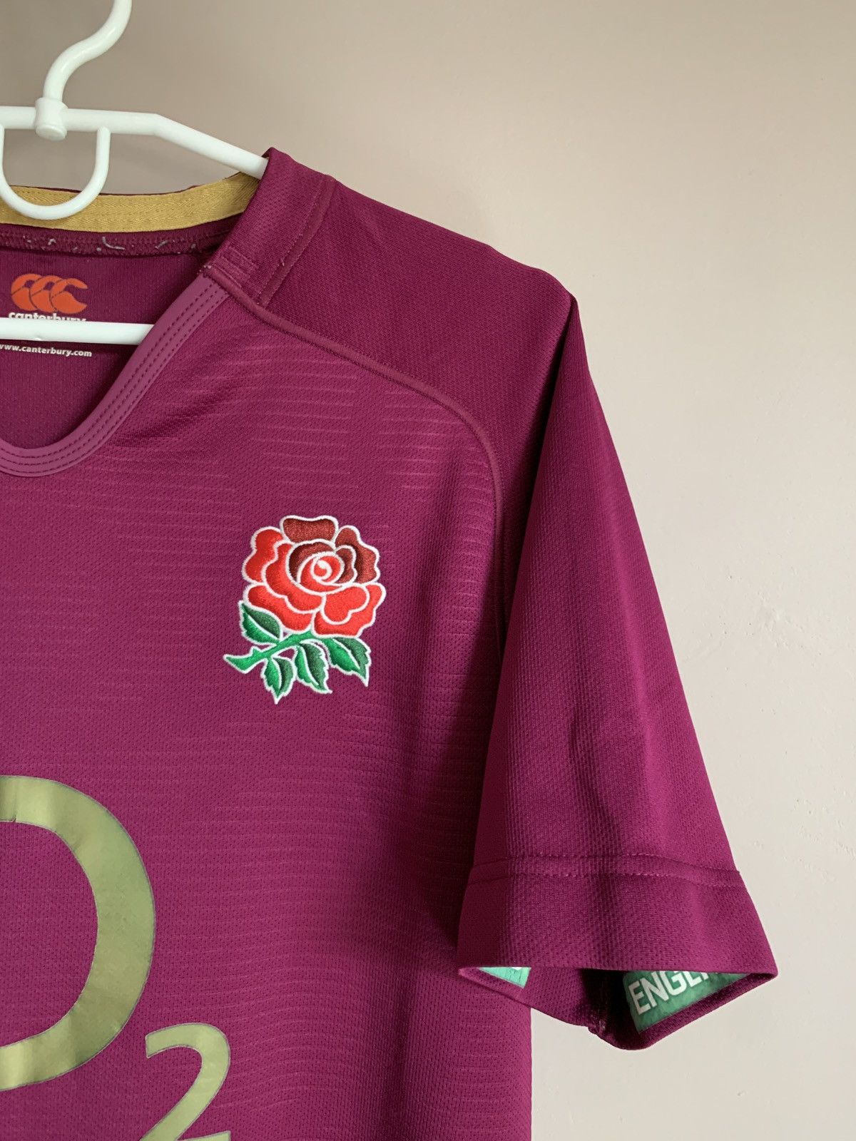 Canterbury of New Zealand England 2016 Away Rugby Union Shirt Canterbury Jersey Sz M Size US M / EU 48-50 / 2 - 4 Thumbnail