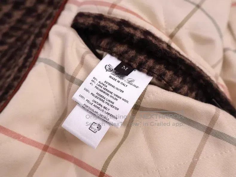 Loro Piana Loro Piana Houndstooth Pattern Coat, Wool and Alpaca Blend Size M / US 6-8 / IT 42-44 - 9 Thumbnail