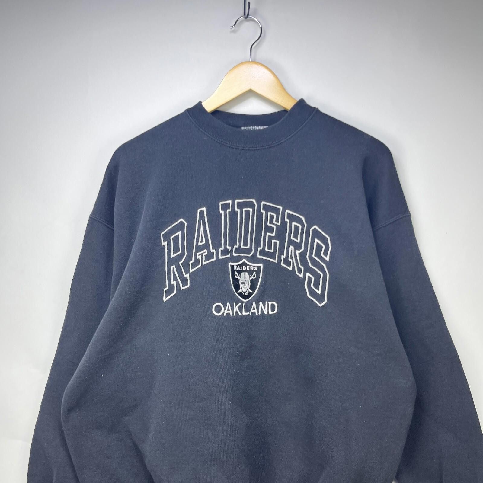 Puma Vintage 90s Oakland Raiders Puma Sun Faded Sweatshirt XL Size ONE SIZE - 2 Thumbnail