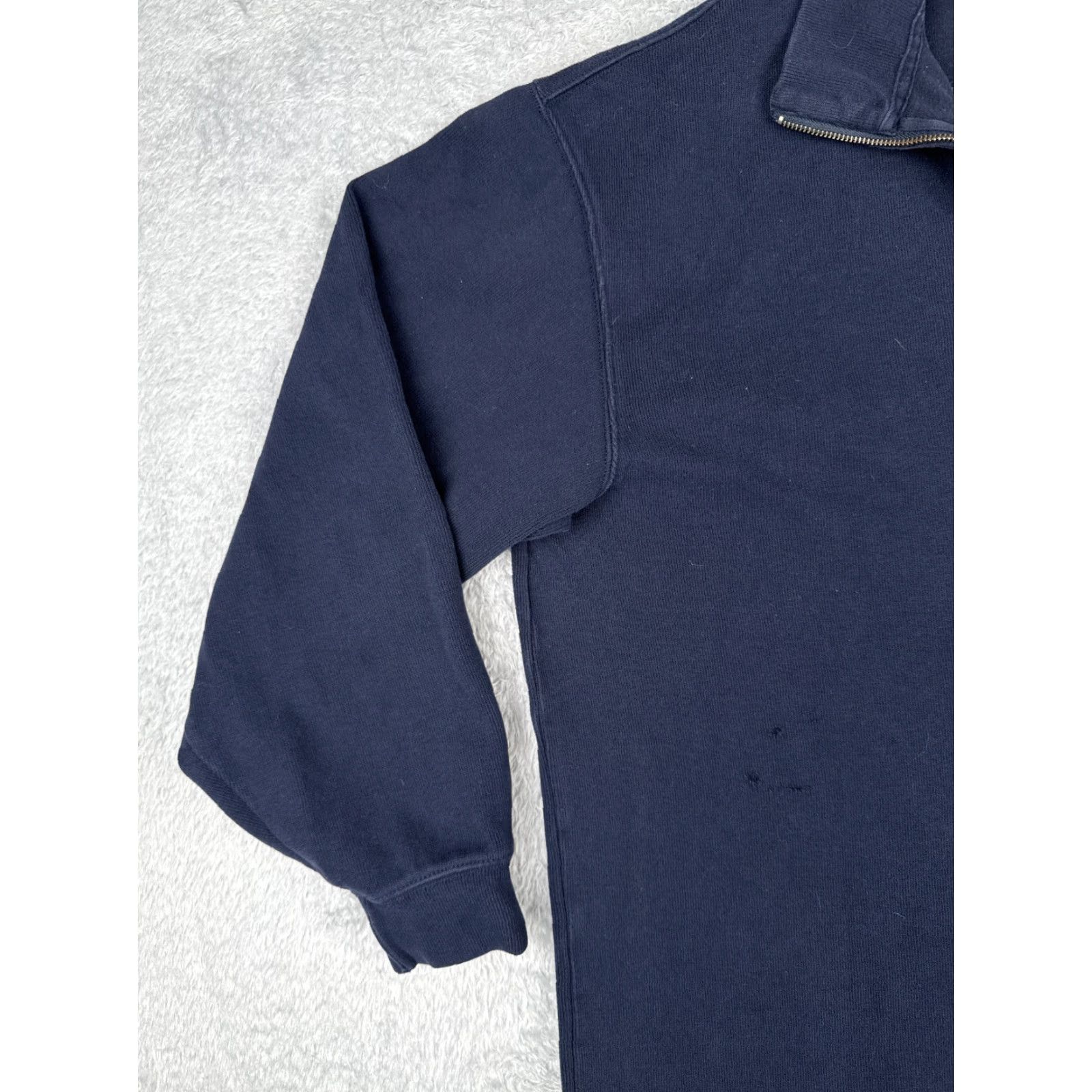 Ralph Lauren VINTAGE Polo Ralph Lauren Sweater Shirt Casual Men 2XLT Blue 1/4 Zip Mock Neck Pullover Embroidered Logo Chest 52 in Size US XXL / EU 58 / 5 - 3 Thumbnail
