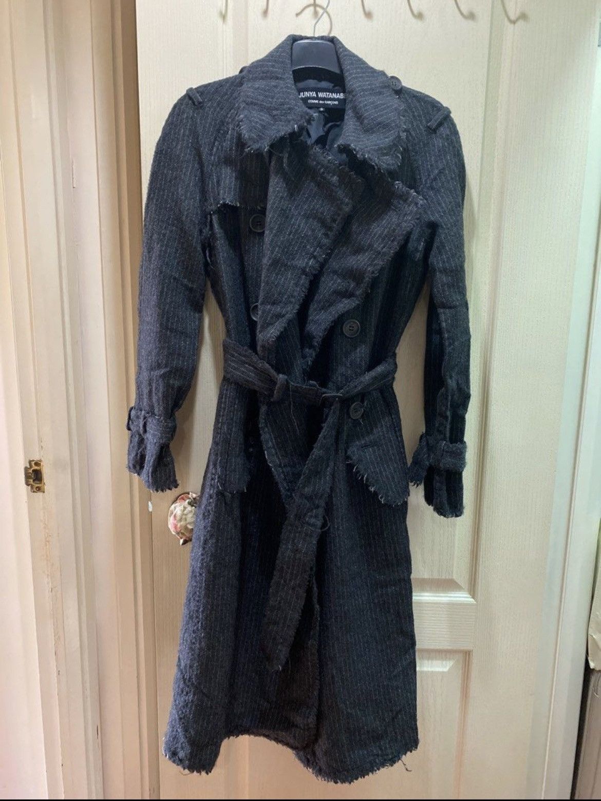 Image of Junya Watanabe — Wool Coat - Size S in Black, Men's