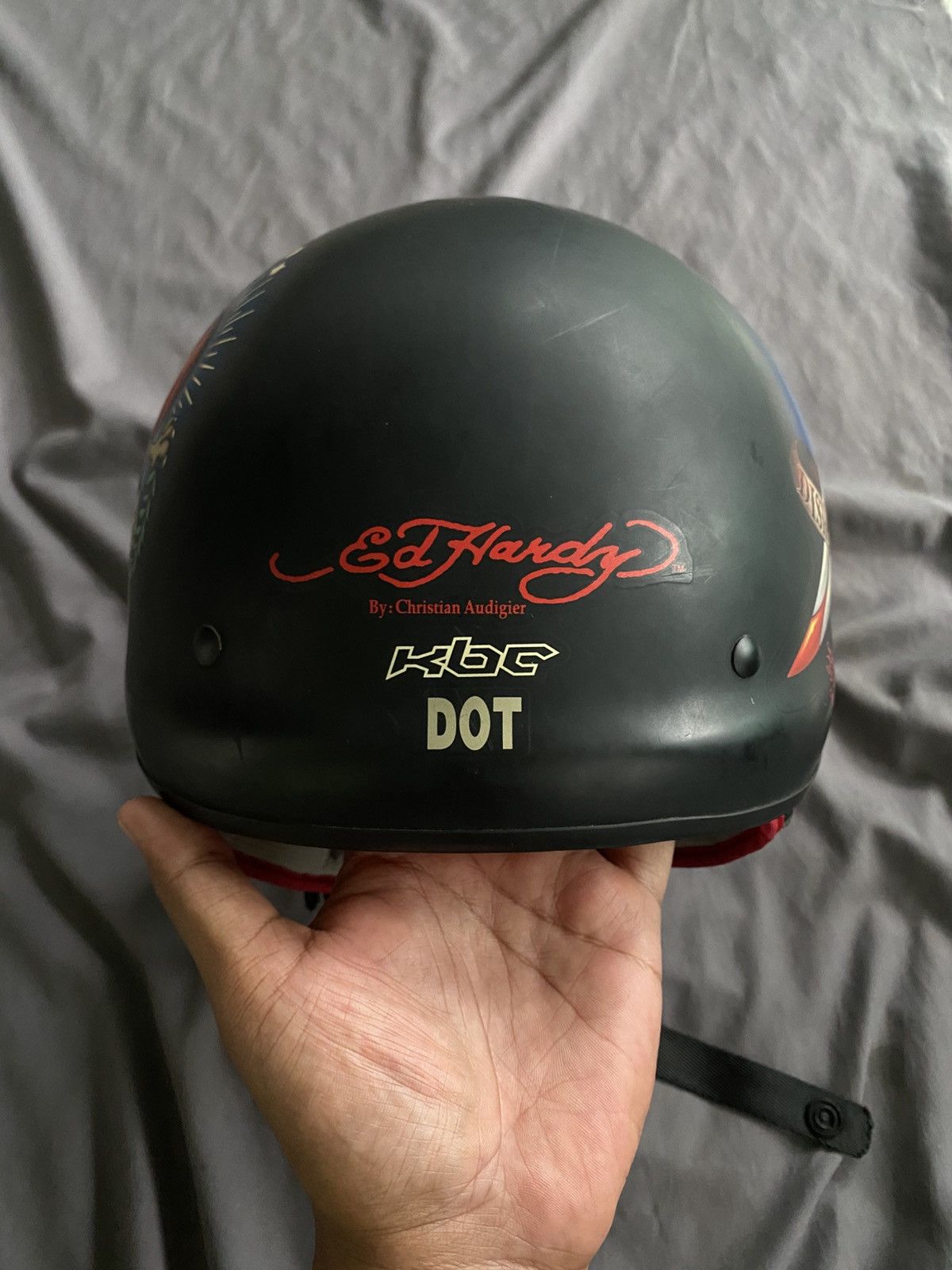 Ed Hardy KBC Helmet x Ed Hardy Design DOT Helmet Motor Size ONE SIZE - 4 Thumbnail