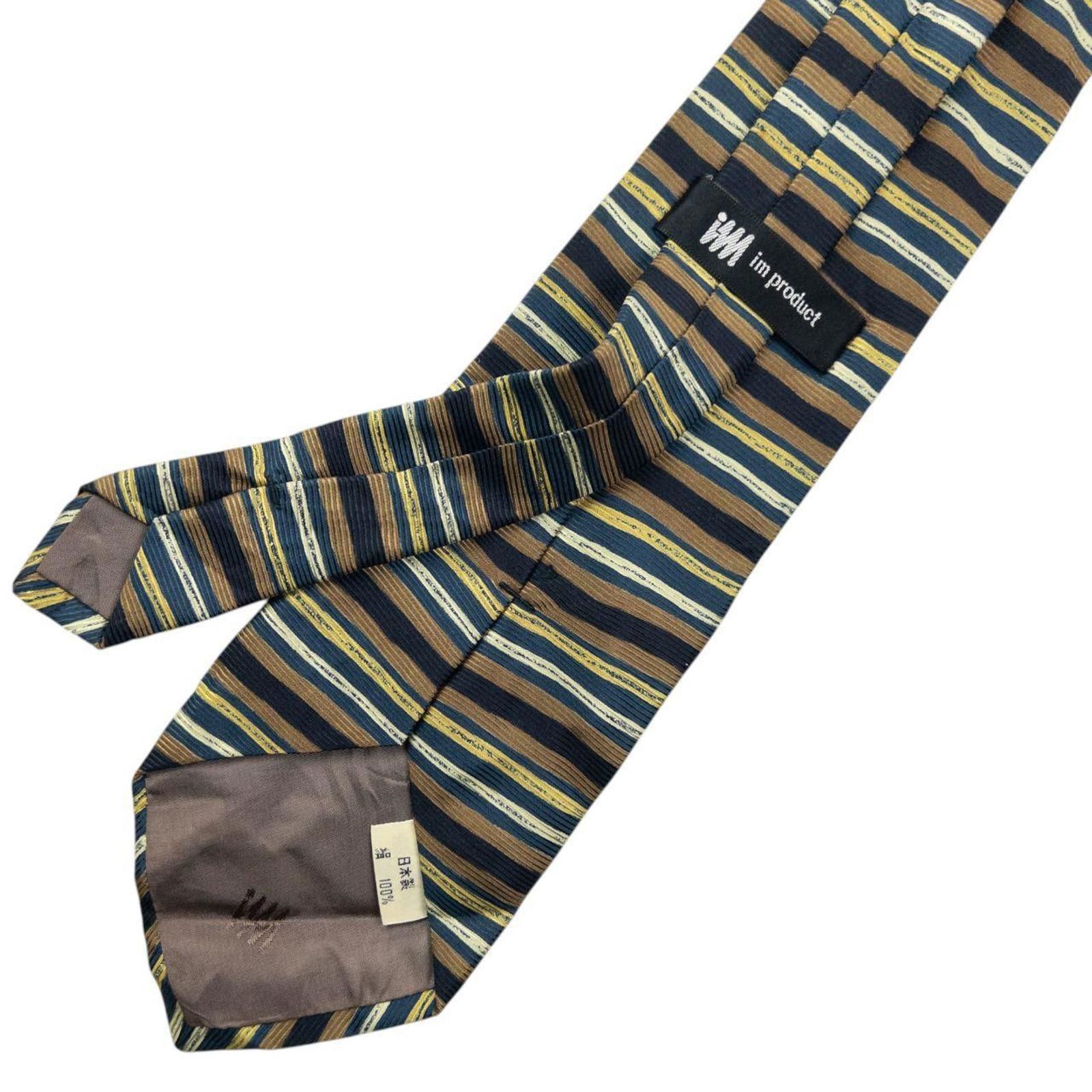 Issey Miyake Vintage 90s Issey Miyake Striped Silk Tie Size ONE SIZE - 6 Thumbnail