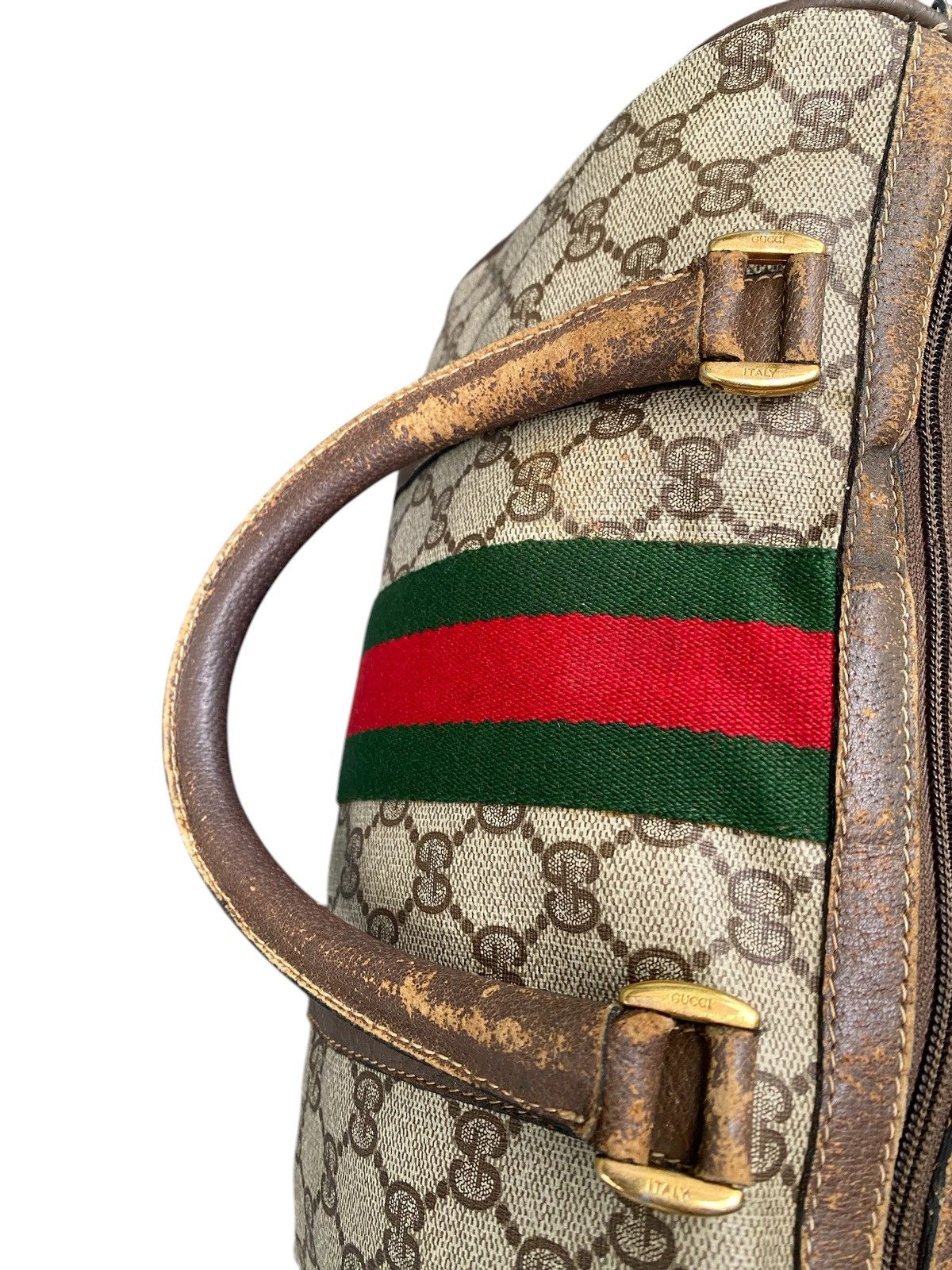 Gucci Gucci Ripped Speedy Vintage Brown Leather Boston Bag ITALY Size ONE SIZE - 5 Thumbnail