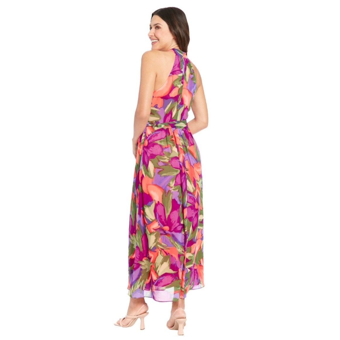 Other London Times Apparel Criss Cross Halter Maxi Dress Formal Size XL / US 12-14 / IT 48-50 - 3 Thumbnail