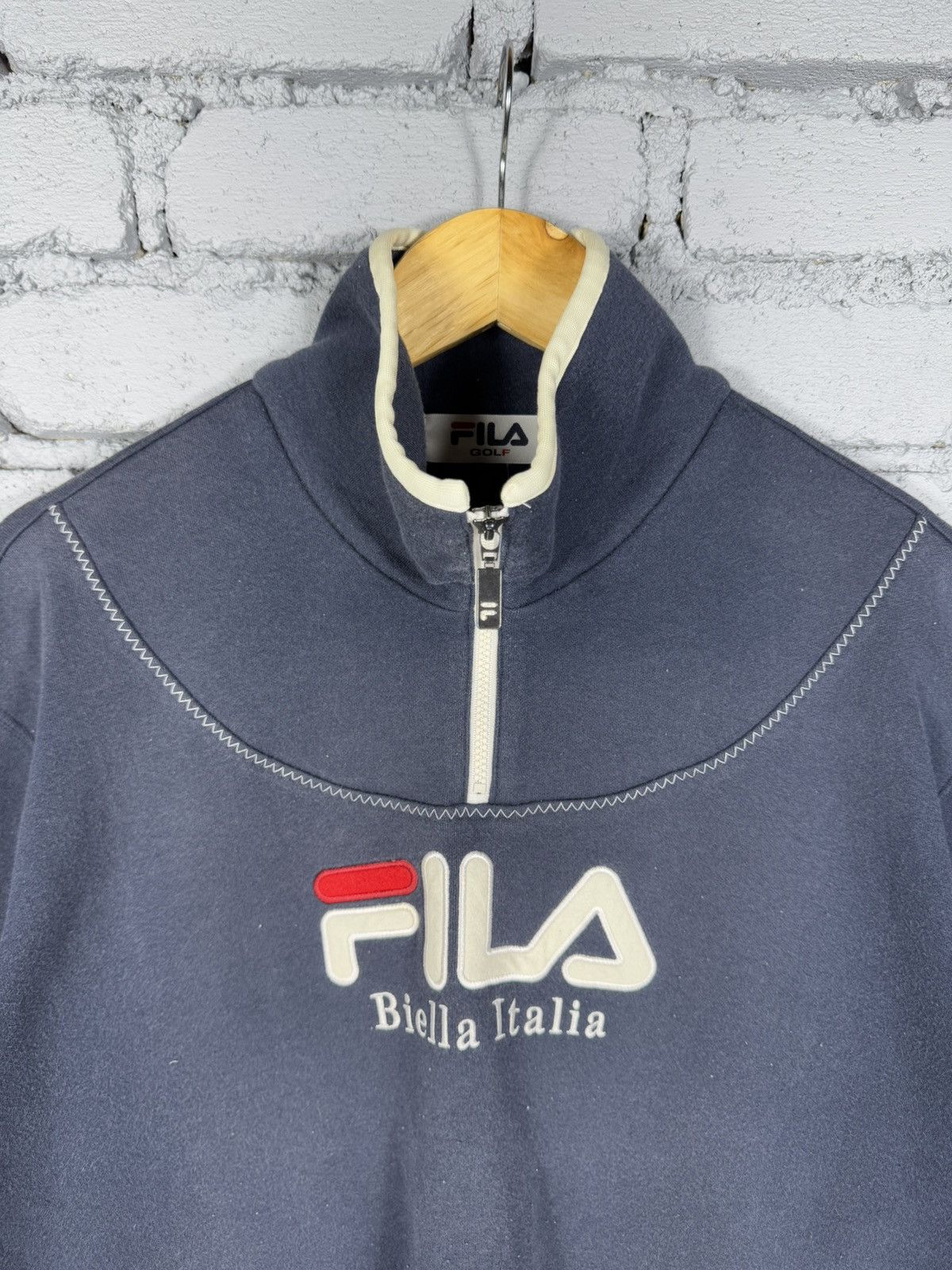 Fila Vintage Fila Golf Big Logo Half Zipper Sweatshirt Size US L / EU 52-54 / 3 - 4 Thumbnail