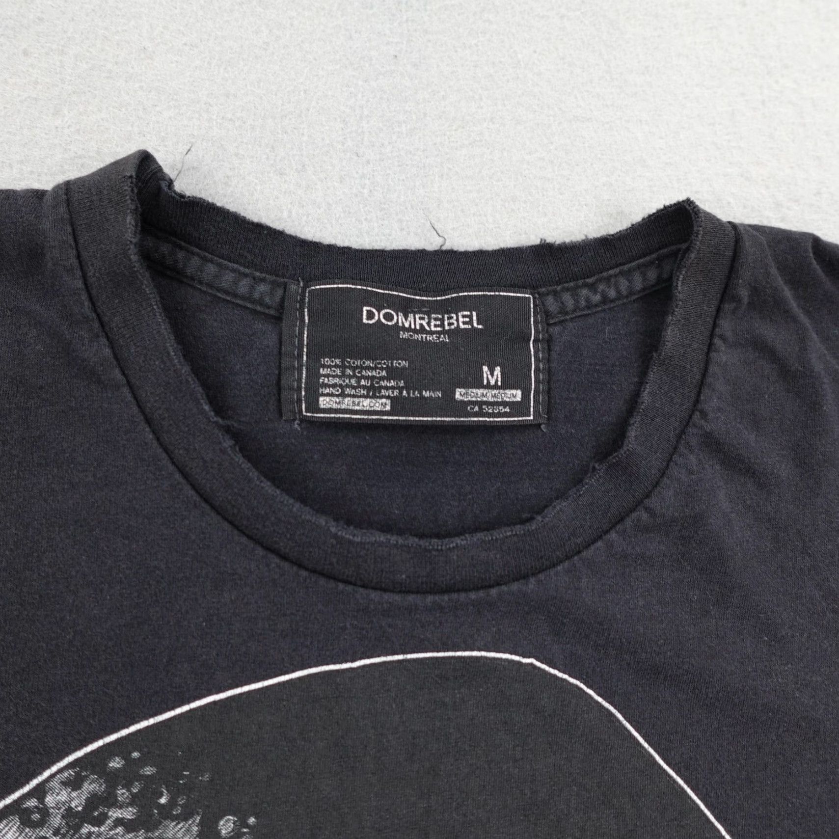 DOMREBEL VINTAGE Dom Rebel Shirt Mens Medium Black Sean Carter Jay Z Hip Hop Tee Montreal Crew Neck Short Sleeve Graphic Print Size US M / EU 48-50 / 2 - 2 Thumbnail