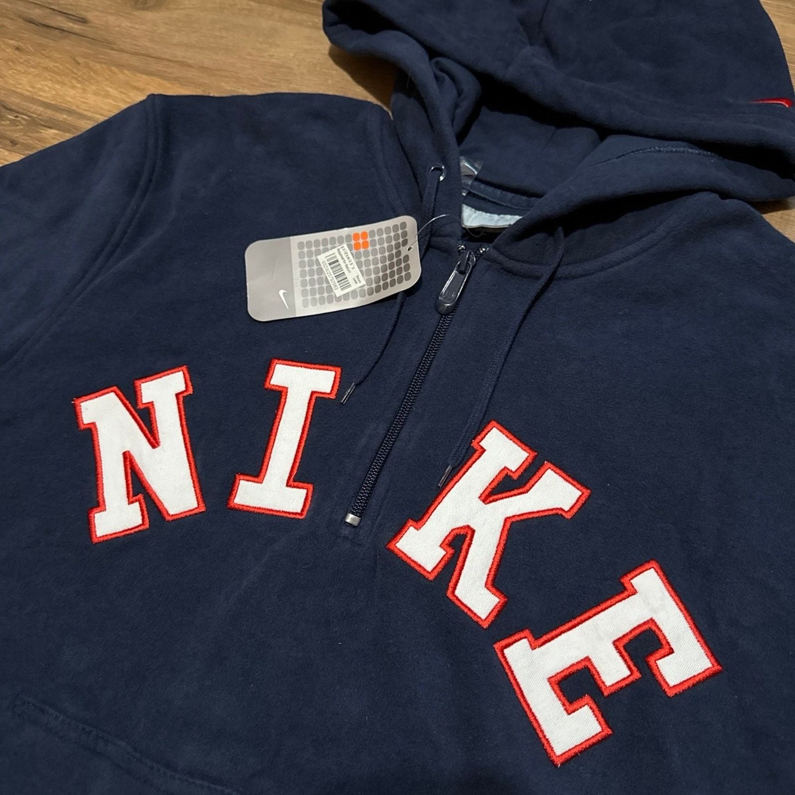 Nike Y2K Nike Spell Out Quarter Zip Hoodie Sweatshirt Size US M / EU 48-50 / 2 - 3 Thumbnail