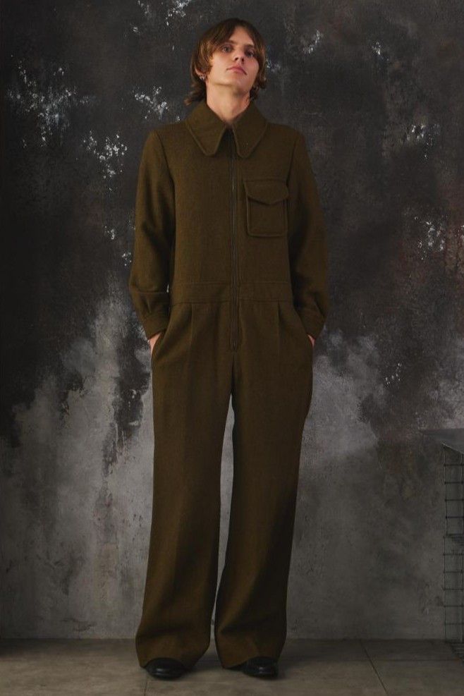 Gucci GUCCI 2018 Wool Zip-Up Utility Jumpsuit Size US 30 / EU 46 - 1 Thumbnail