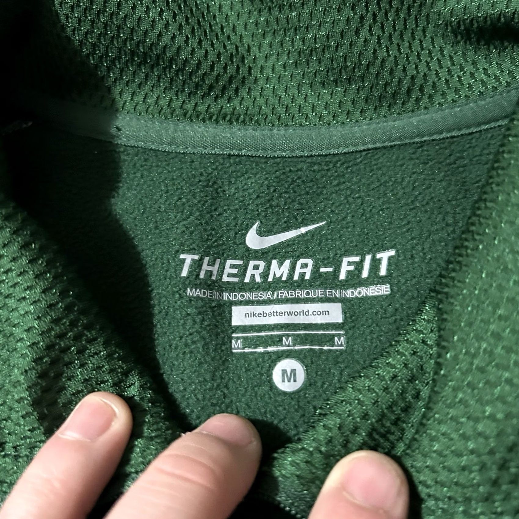 Nike VINTAGE Women’s Nike Therma-Fit UAB Soccer Quarter Zip Pullover Size Medium Green Womens Size M / US 6-8 / IT 42-44 - 3 Thumbnail