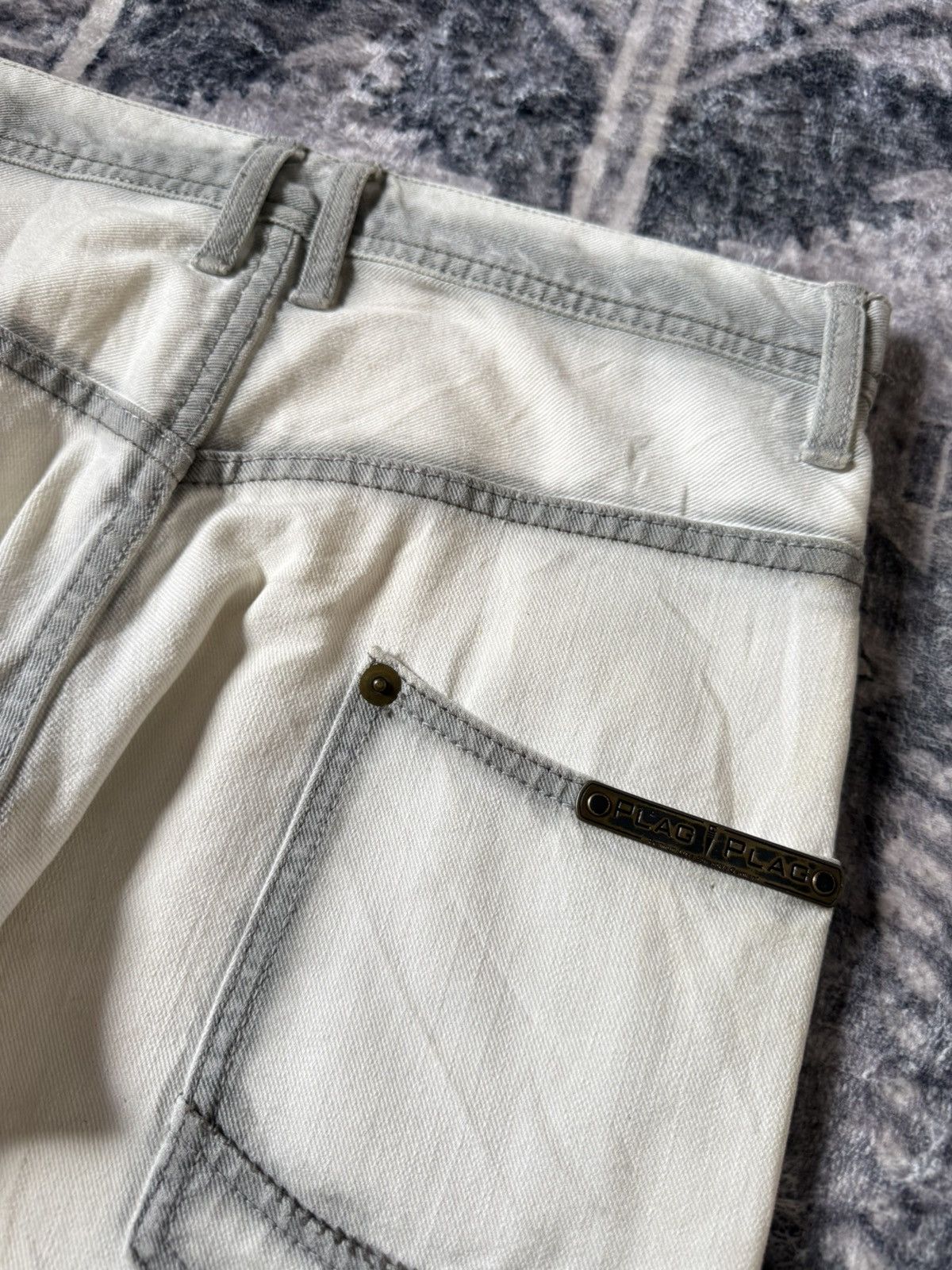 Tete Homme Tete Homme Japan Trompe l'oeil Contrast Stitch Jeans Size US 29 - 14 Thumbnail