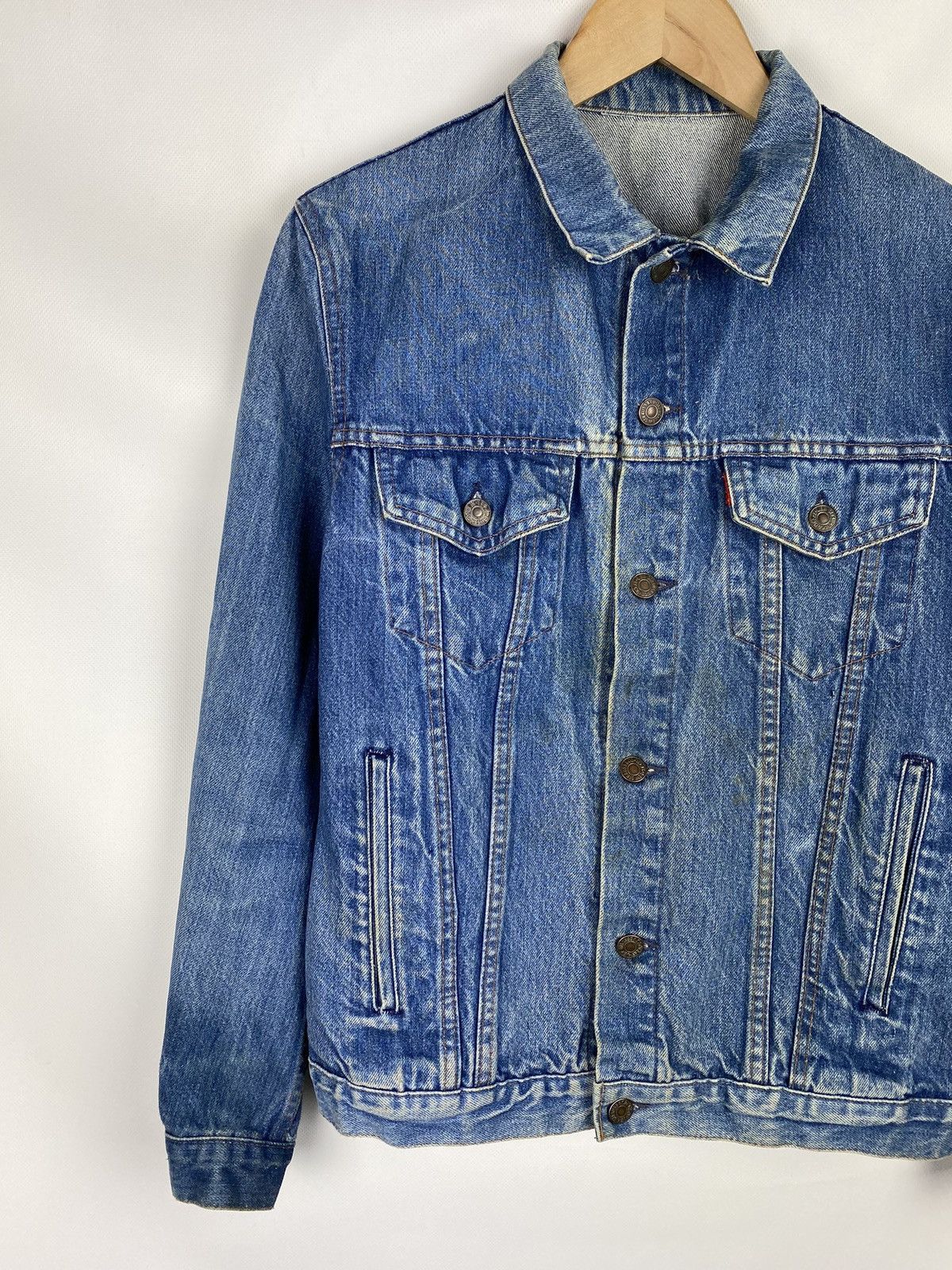 Levi's VTG 80s Levis Type 3 men’s denim trucker jacket size ~ M Size US M / EU 48-50 / 2 - 2 Thumbnail