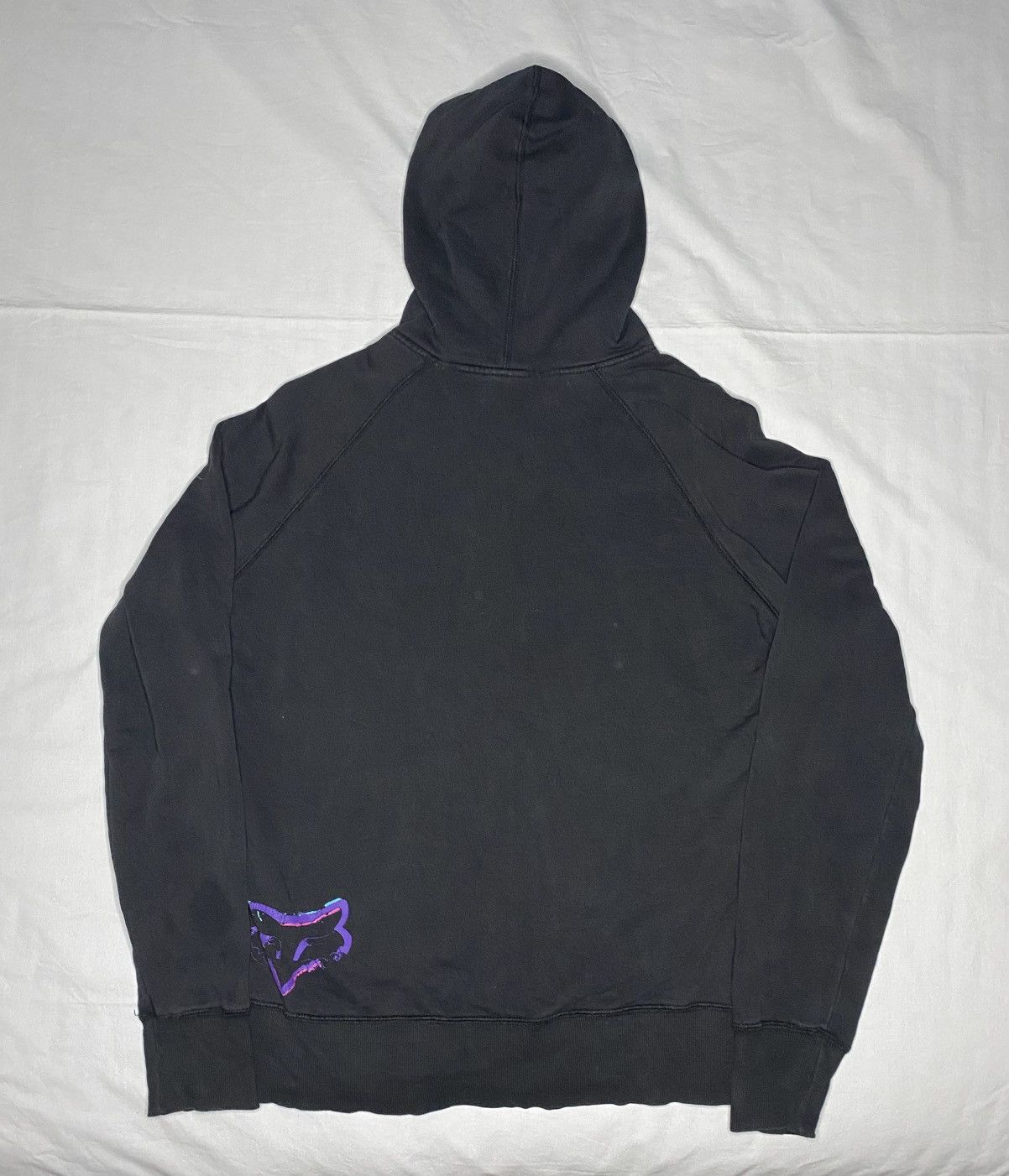Fox Racing Vintage Y2K Fox Racing Hoodie Jacket Black Full Zip Size XL / US 12-14 / IT 48-50 - 4 Thumbnail