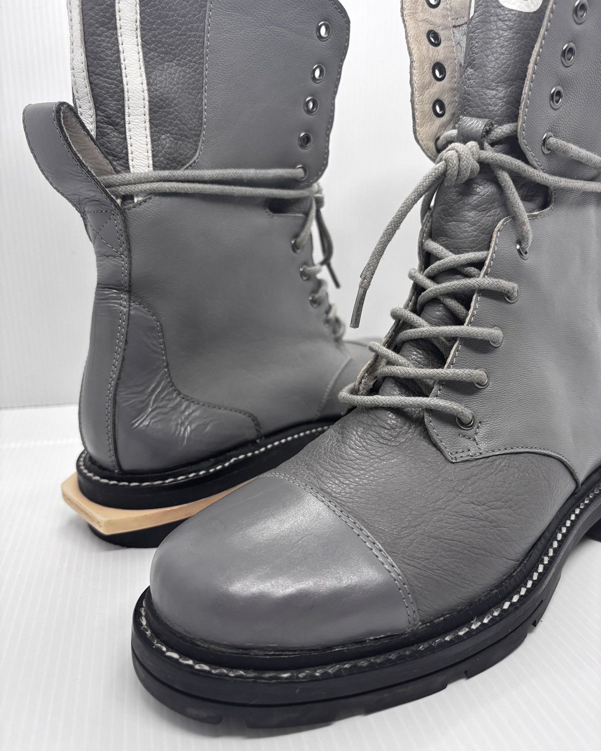 Y-3 Aw2012 Three Striped Combat Boots Size US 7.5 / EU 40-41 - 4 Thumbnail