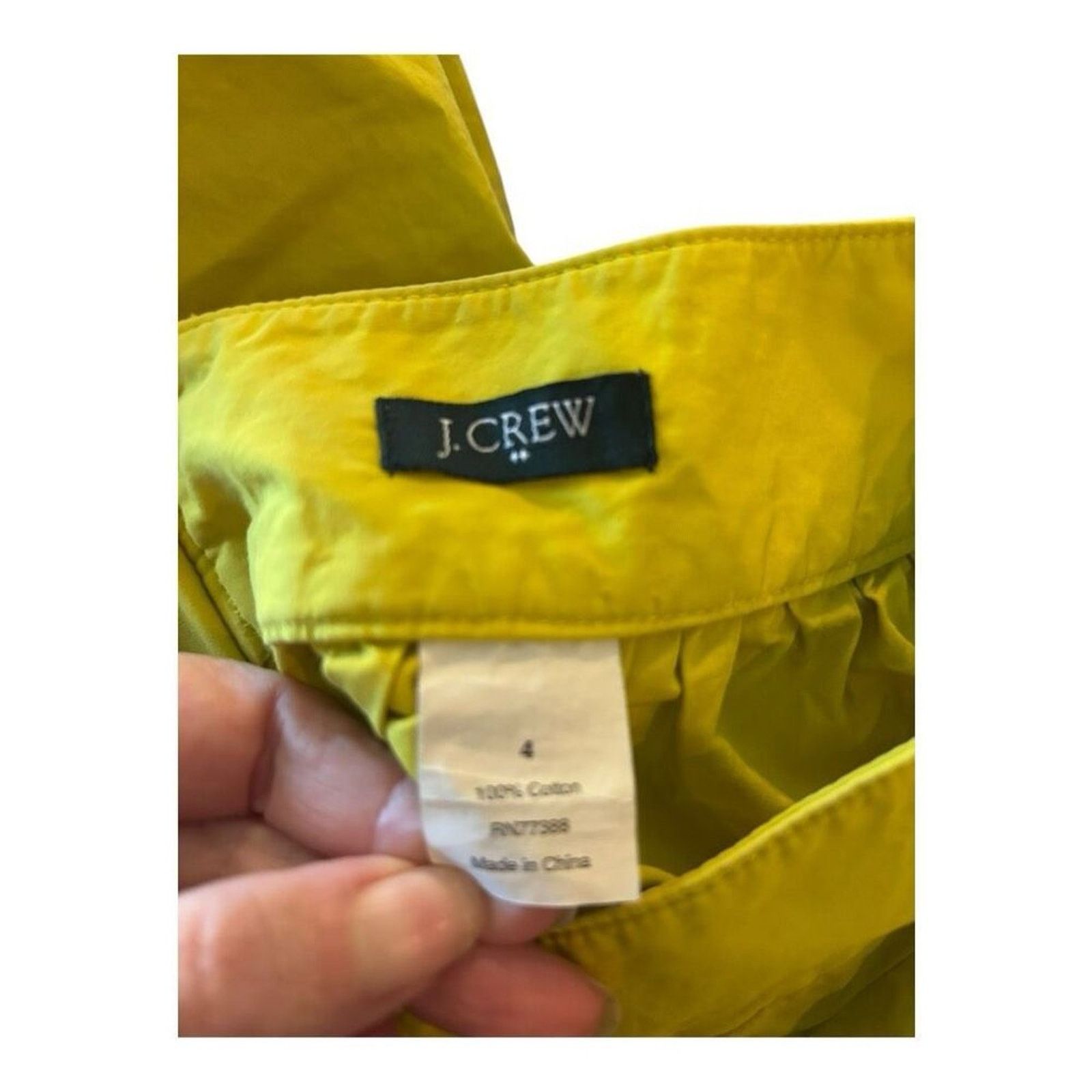 J.Crew J. Crew Yellow Skirt Size 4 Size 27" / US 4 / IT 40 - 3 Thumbnail