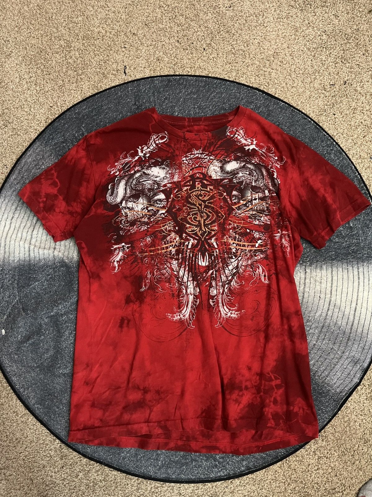 Affliction × Tapout × Vintage Crazy Handmade Vintage Affliction Tee Size US M / EU 48-50 / 2 - 1 Thumbnail