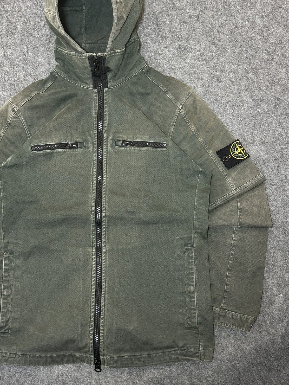 Stone Island Stone Island 109LN Tinto Old hooded overshirt. Size US S / EU 44-46 / 1 - 4 Thumbnail
