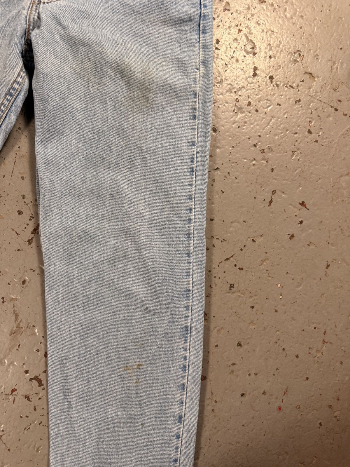Levi's Vintage Clothing Classic Distressed Orange Tag 70s Levis 505 Relaxed Fit Jean Size US 32 / EU 48 - 3 Thumbnail