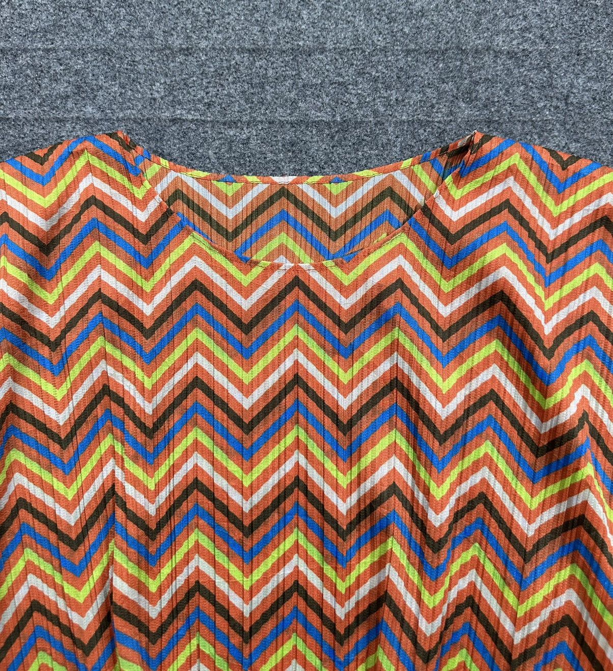 Pleats Please Issey Miyake Pleats Please - Issey Miyake - Multi Color Pleated Blouse Size L / US 10 / IT 46 - 4 Thumbnail