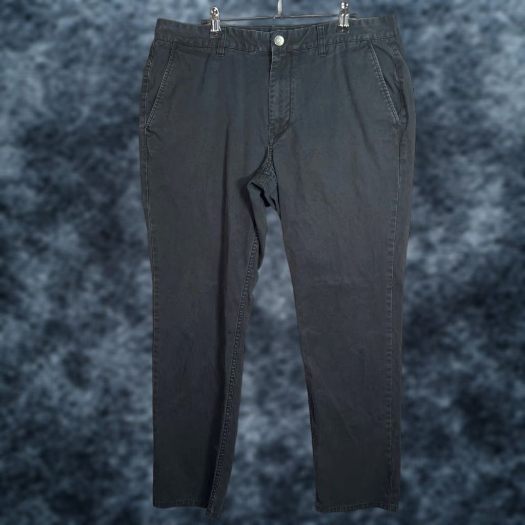 Bonobos Bonobos Mens Pants 36 x 32 Slim Straight Chino 100% Cotton Black Size US 36 / EU 52 - 1 Thumbnail