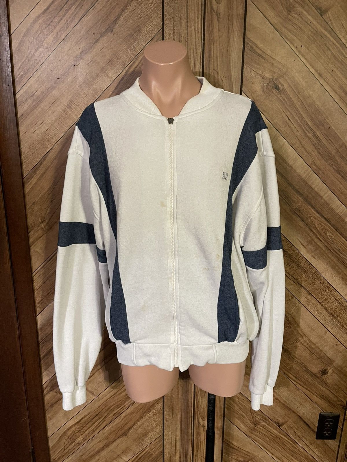Givenchy Givenchy Vintage 80s Sport Jacket Navy White Stripe Size US L / EU 52-54 / 3 - 2 Thumbnail
