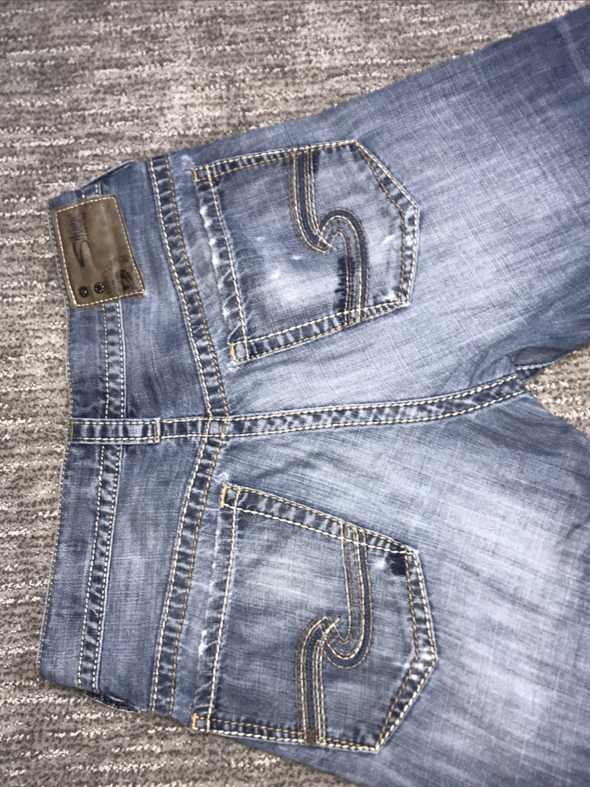 Vintage VERY RARE VINTAGE 90s SILVER JEANS Size US 30 / EU 46 - 4 Thumbnail