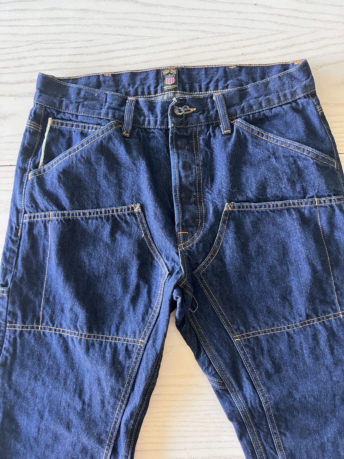 Brave Star Selvage Brave Star Selvage Double Knee Denim – Size 33 Carpenter Size US 33 - 3 Thumbnail