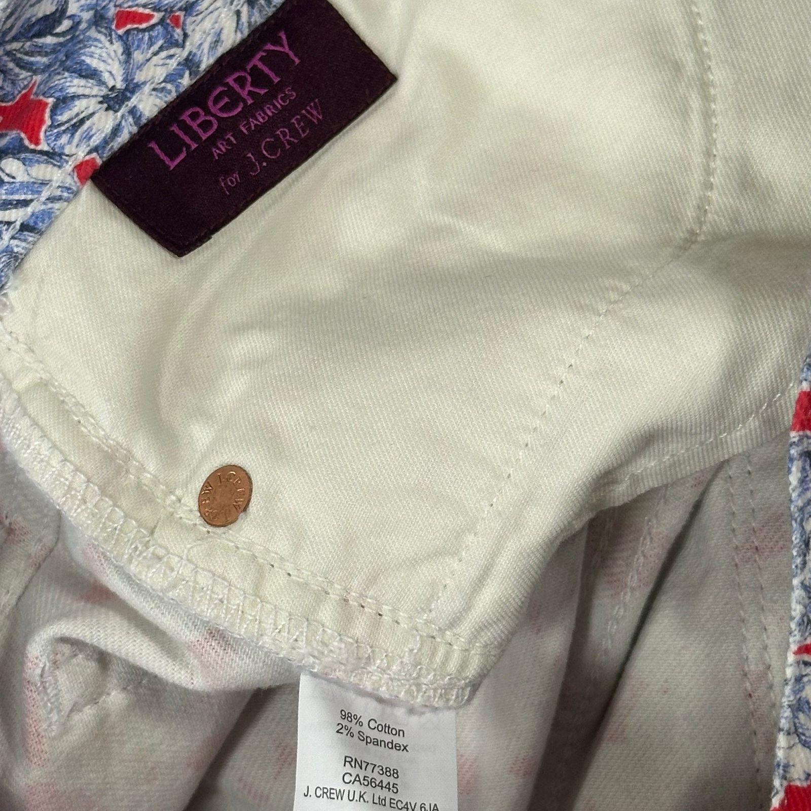J.Crew J.CREW Toothpick Liberty Matilda Tulip Floral Jeans Size 27 Size 27" / US 4 / IT 40 - 7 Thumbnail