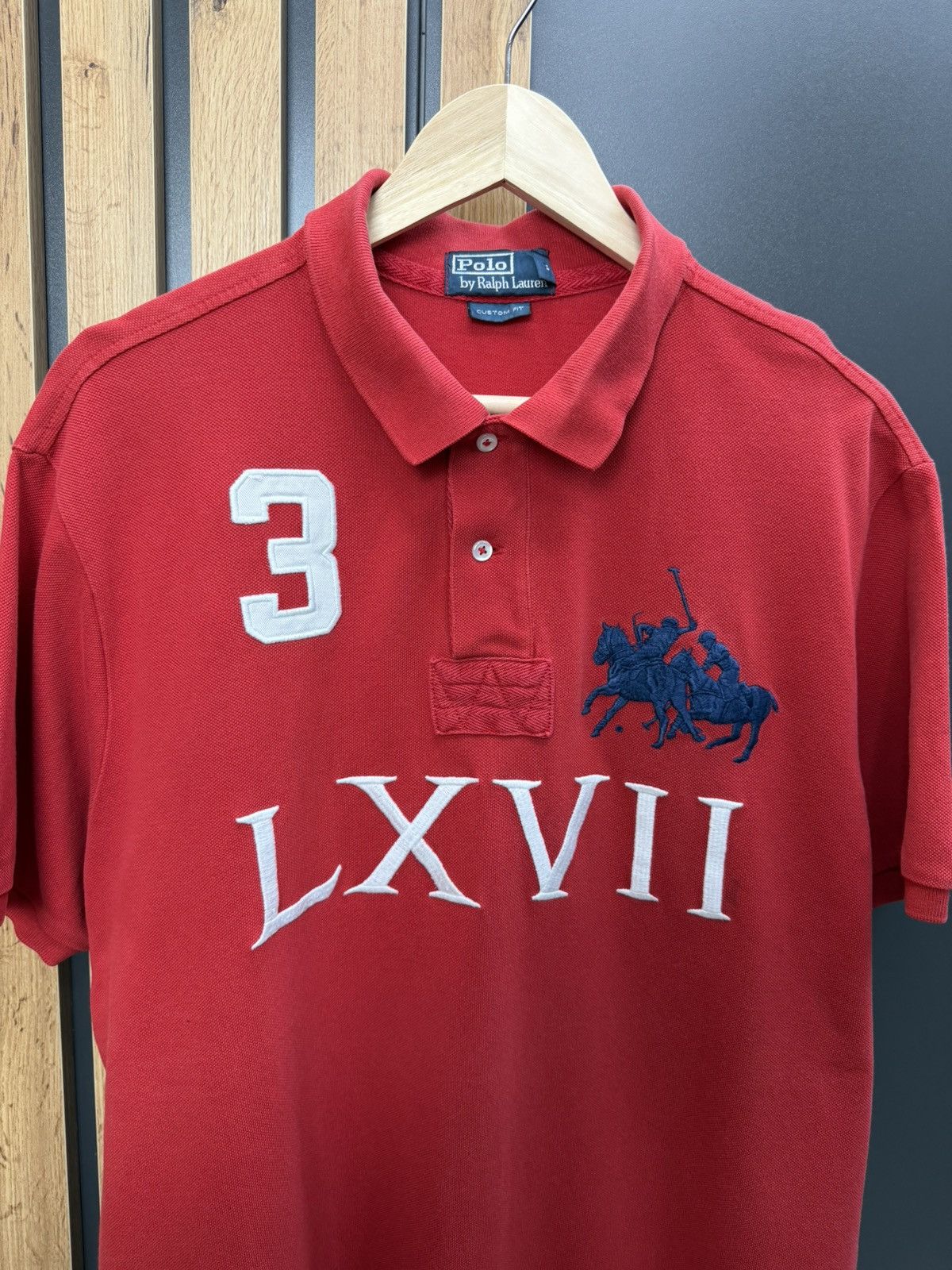 Polo Ralph Lauren Polo Ralph Lauren Big Pony LXVII Polo Shirt Red XL Size US XL / EU 56 / 4 - 2 Thumbnail
