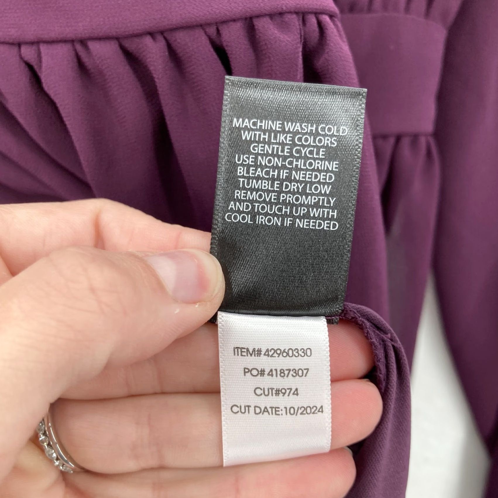 Torrid Torrid Blouse Womens L Purple Fairy Gothic NWT Peplum Chiffon Long Sleeve Tunic History: 00 (M/L) Size L / US 10 / IT 46 - 7 Thumbnail